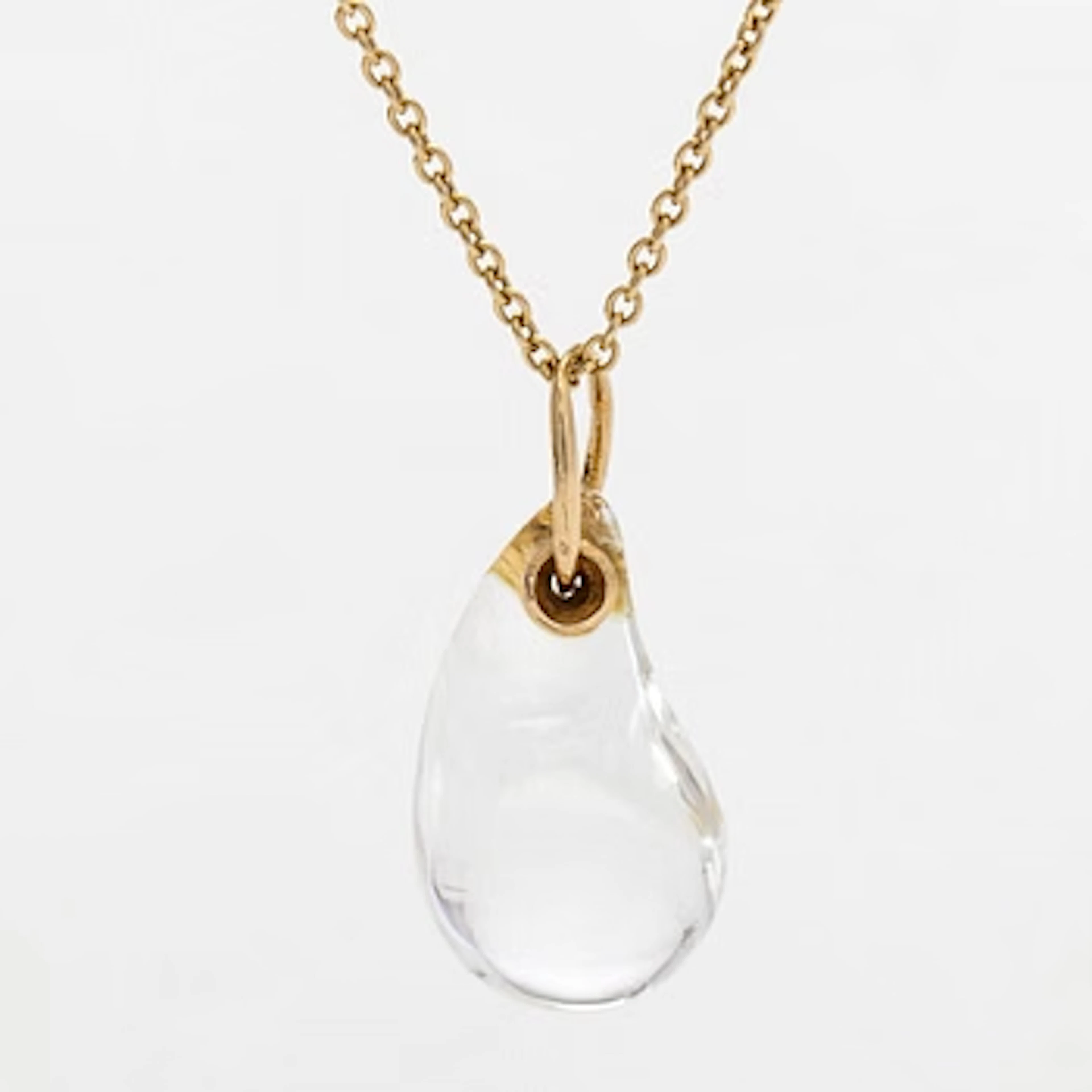 Tiffany & Co, Elsa Peretti, an 18K gold "Teardrop" necklace with a