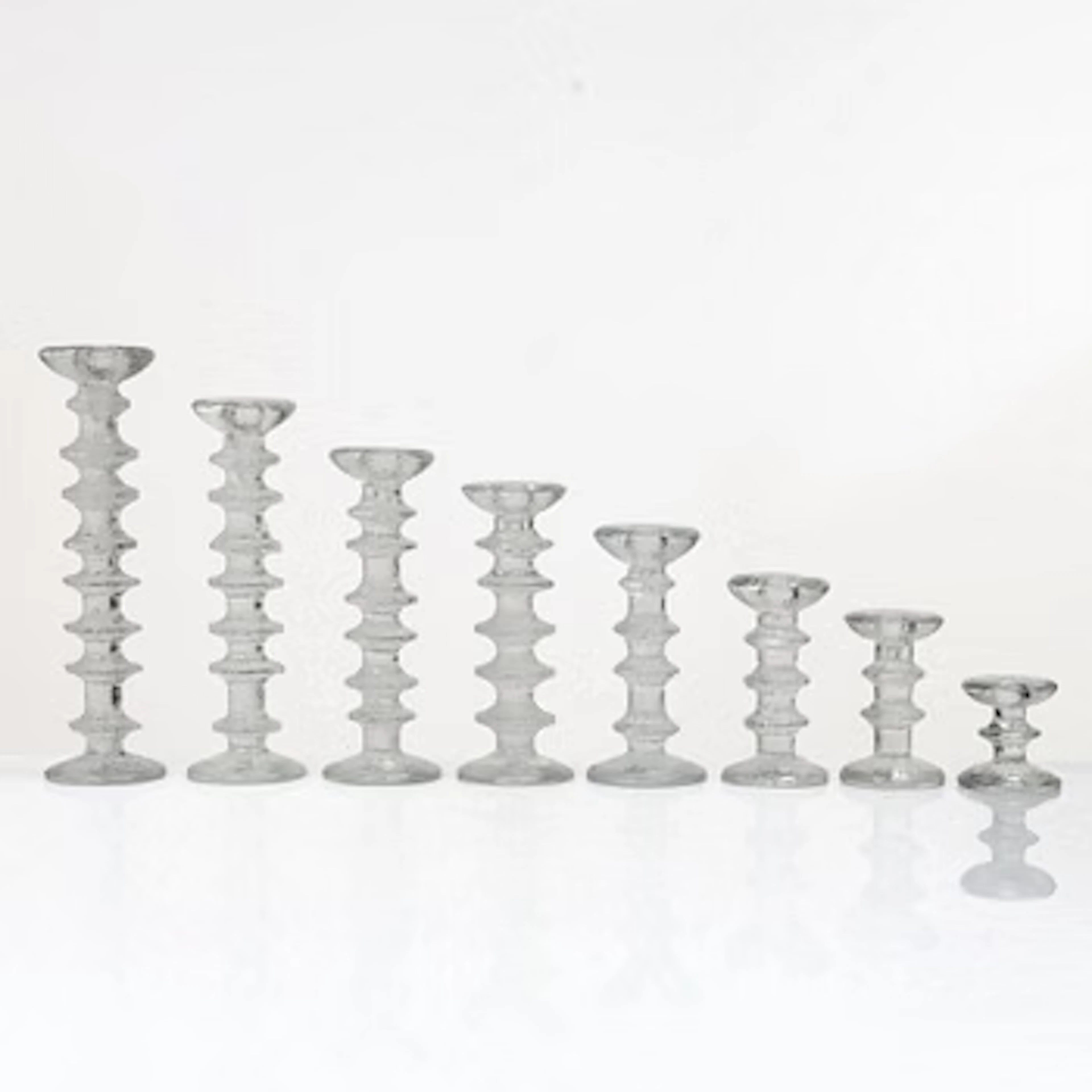 Timo Sarpaneva, Candlesticks, 8 pcs, "Festivo", Iittala, Finland.