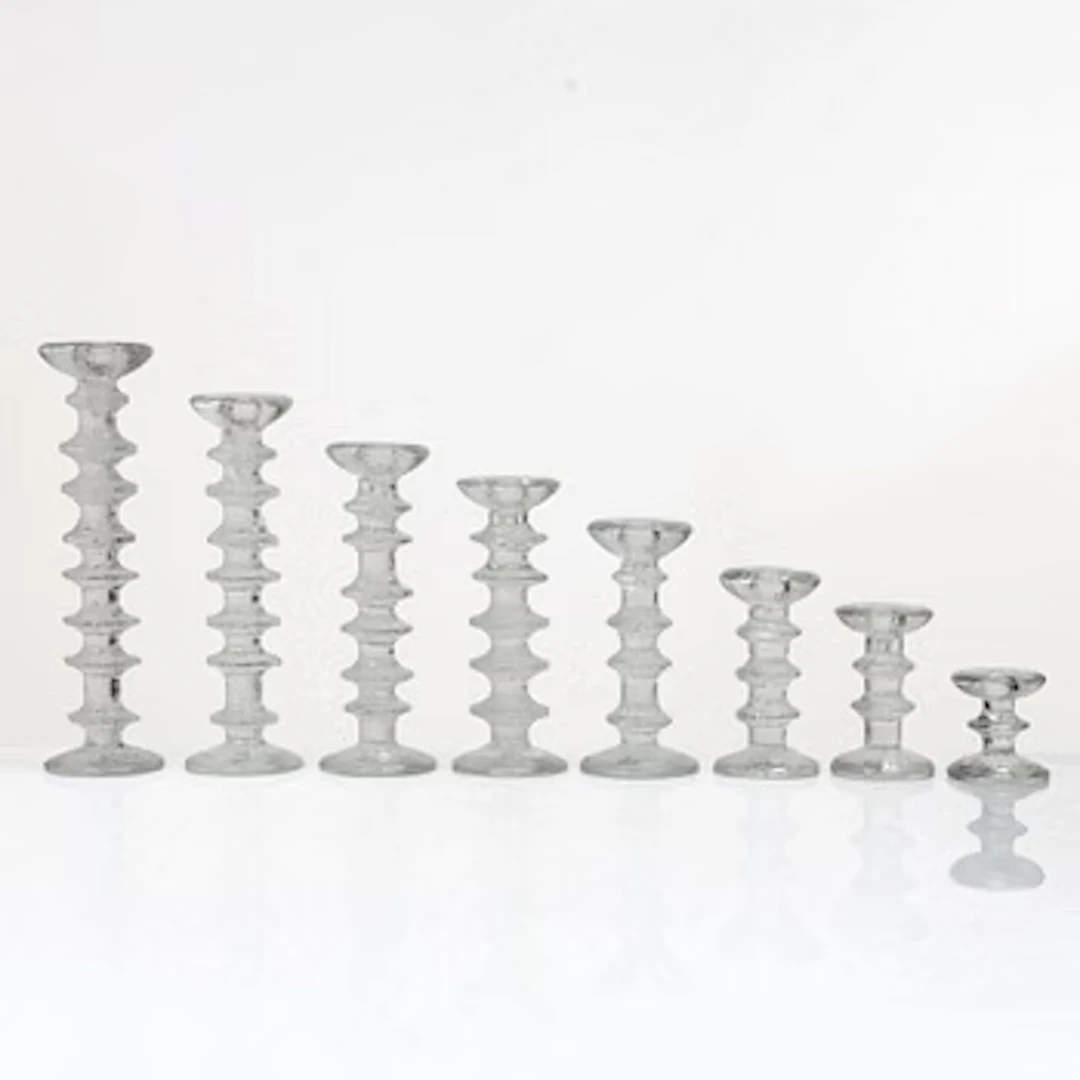 Timo Sarpaneva, Candlesticks, 8 pcs, "Festivo", Iittala, Finland.