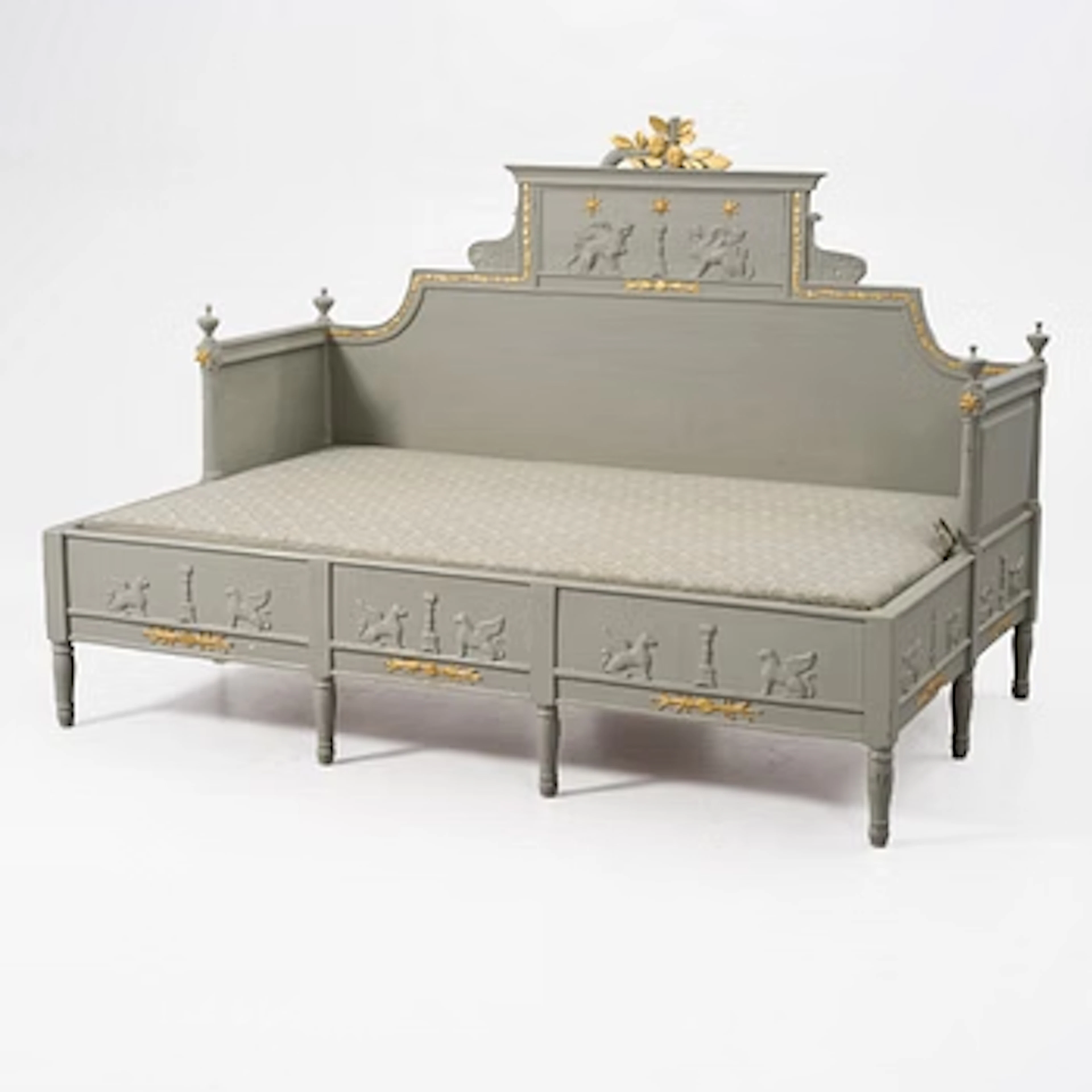 Bed with canopy, in the manner of Pehr Westman (1757–1828), Ångermanland