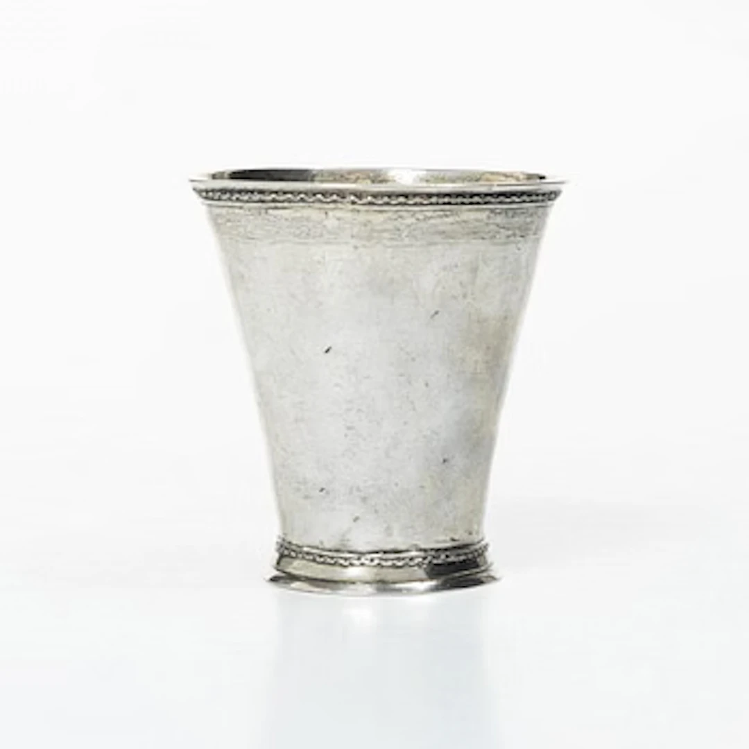 A Swedish silver Baroque beaker, mark of Anders Wibeck, Borås, 1728.