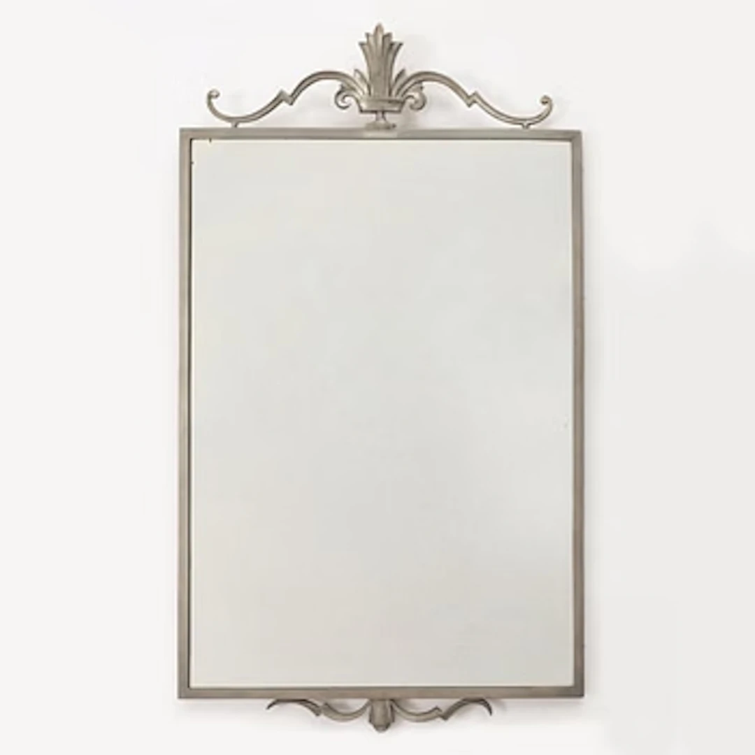 Edvin Ollers, mirror, pewter, Swedish Grace, 1920s/30s.
