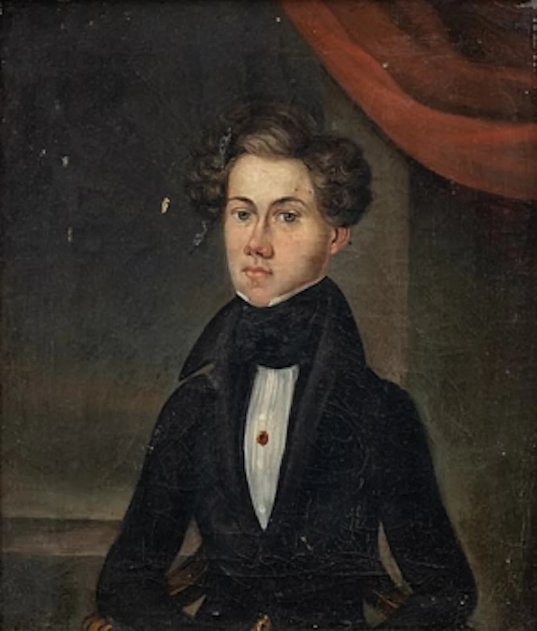 Portrait of young man, early 19th century, England.