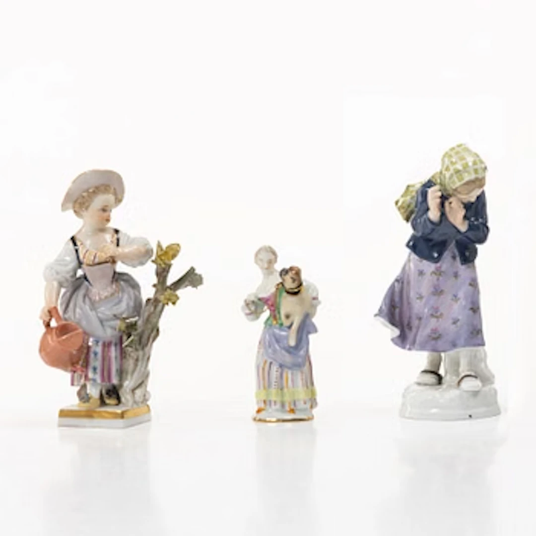 Meissen, A group of three porcelain figures, arounf 1900/first part