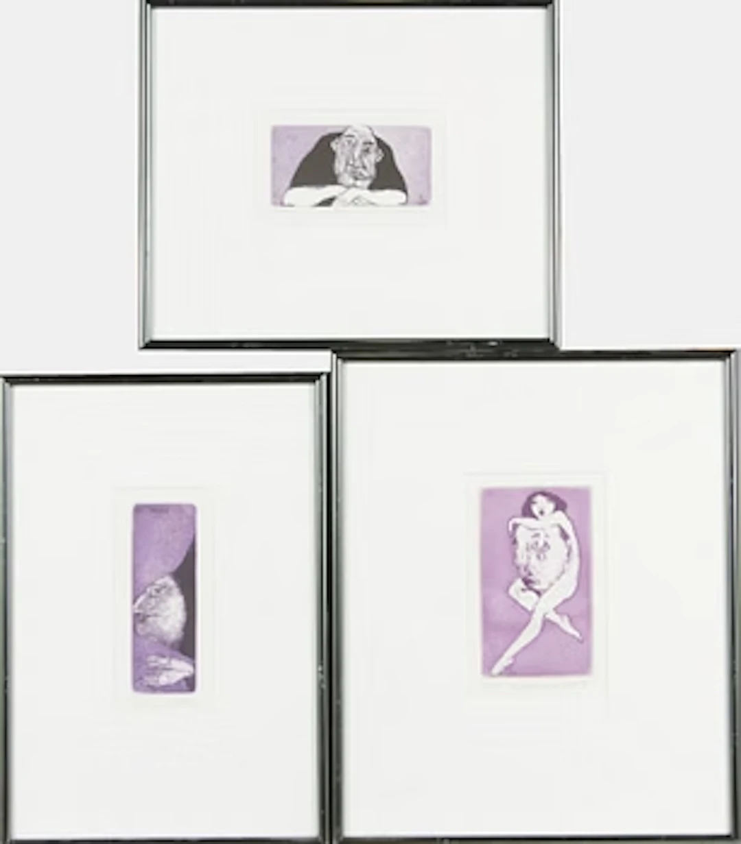 Ado Lill, etchings, 3 pcs.
