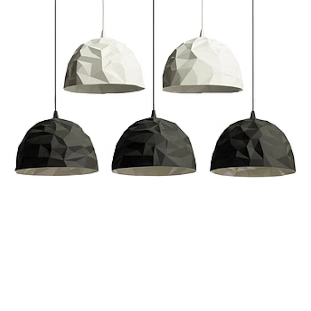 Ludovica Serafini & Roberto Palomba, Five 2Rock pendants', Diesel/Foscarini.