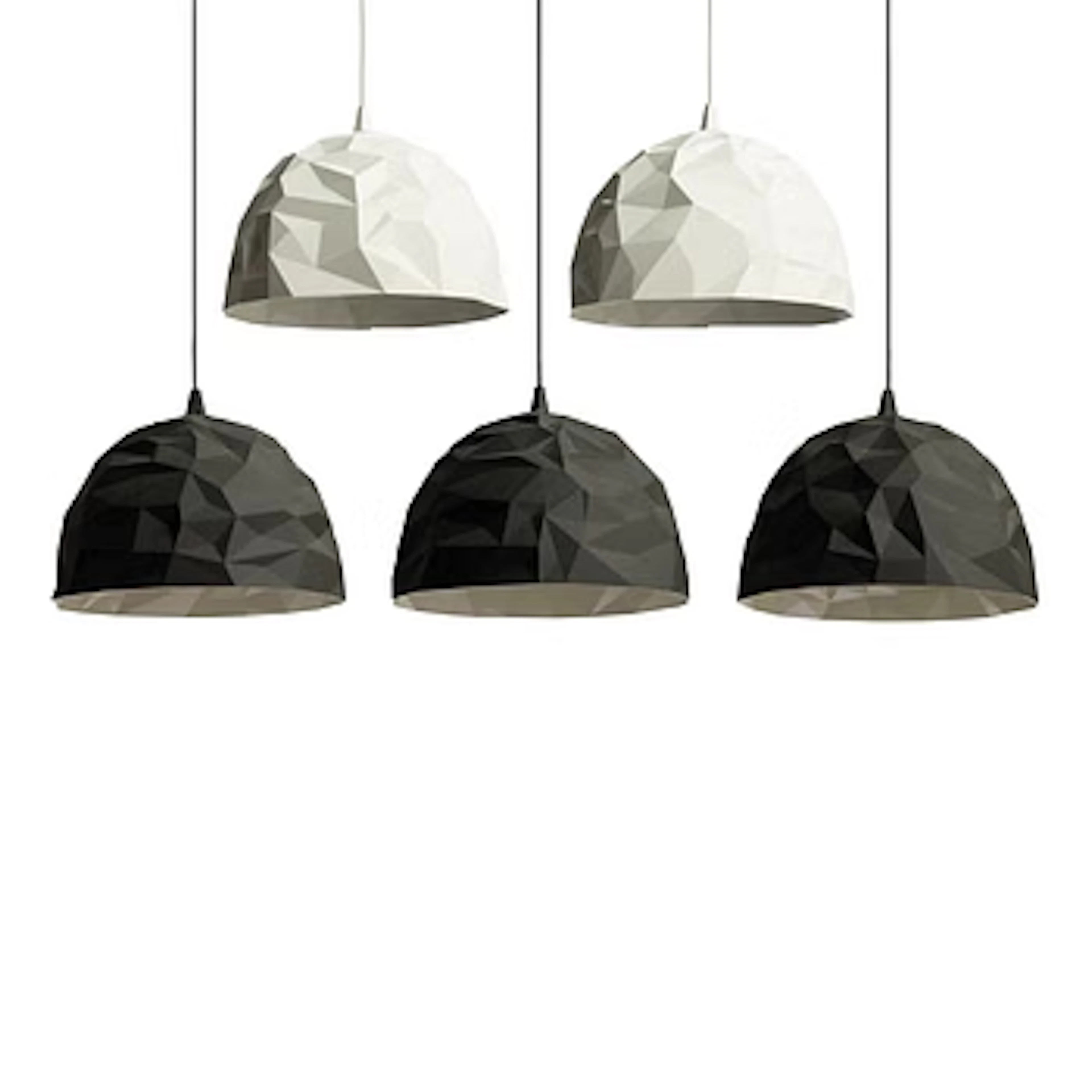 Ludovica Serafini & Roberto Palomba, Five 2Rock pendants', Diesel/Foscarini.