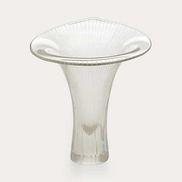 Tapio Wirkkala, a 'Chanterelle' glass vase, signed Tapio Wirkkala Iittala.