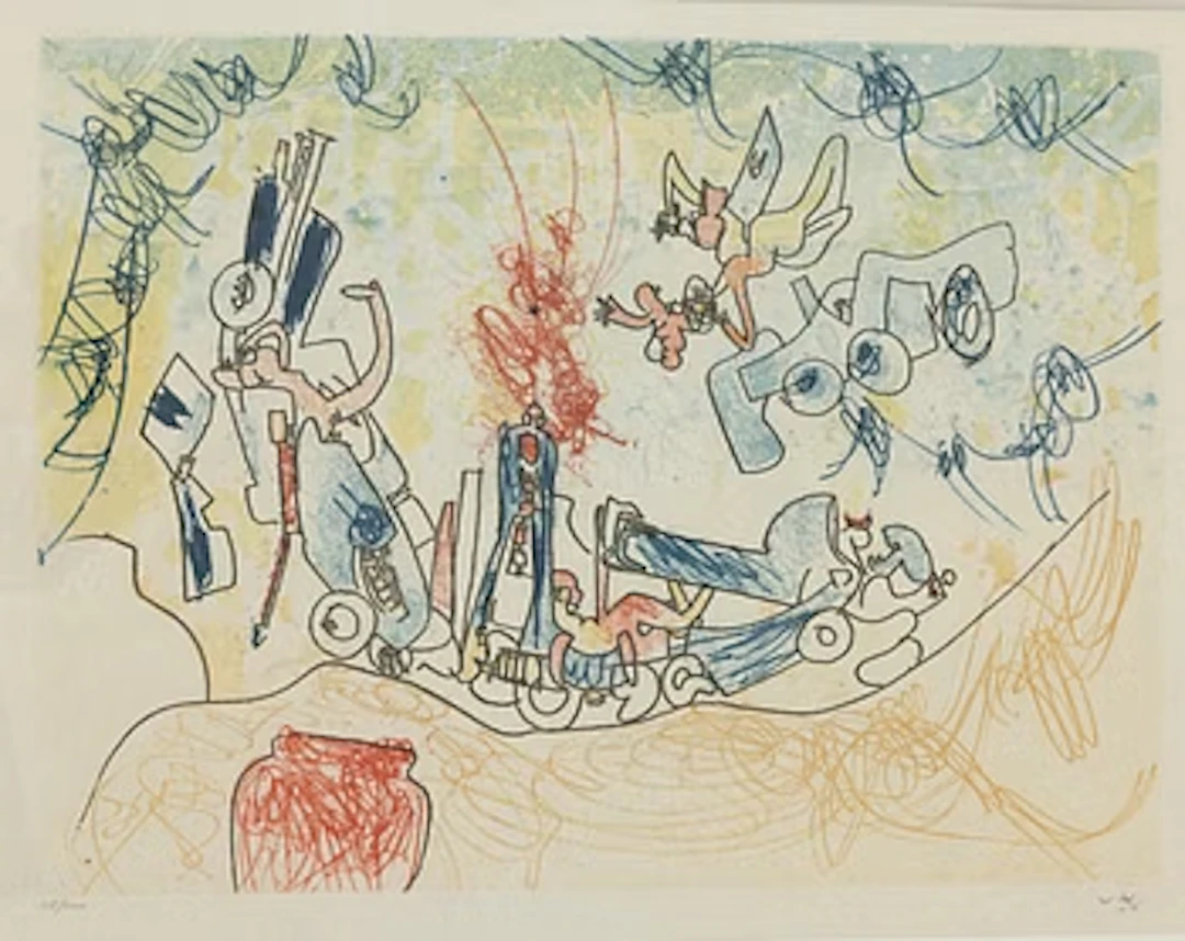 Roberto Matta, From “Les oh! Tomobiles”.
