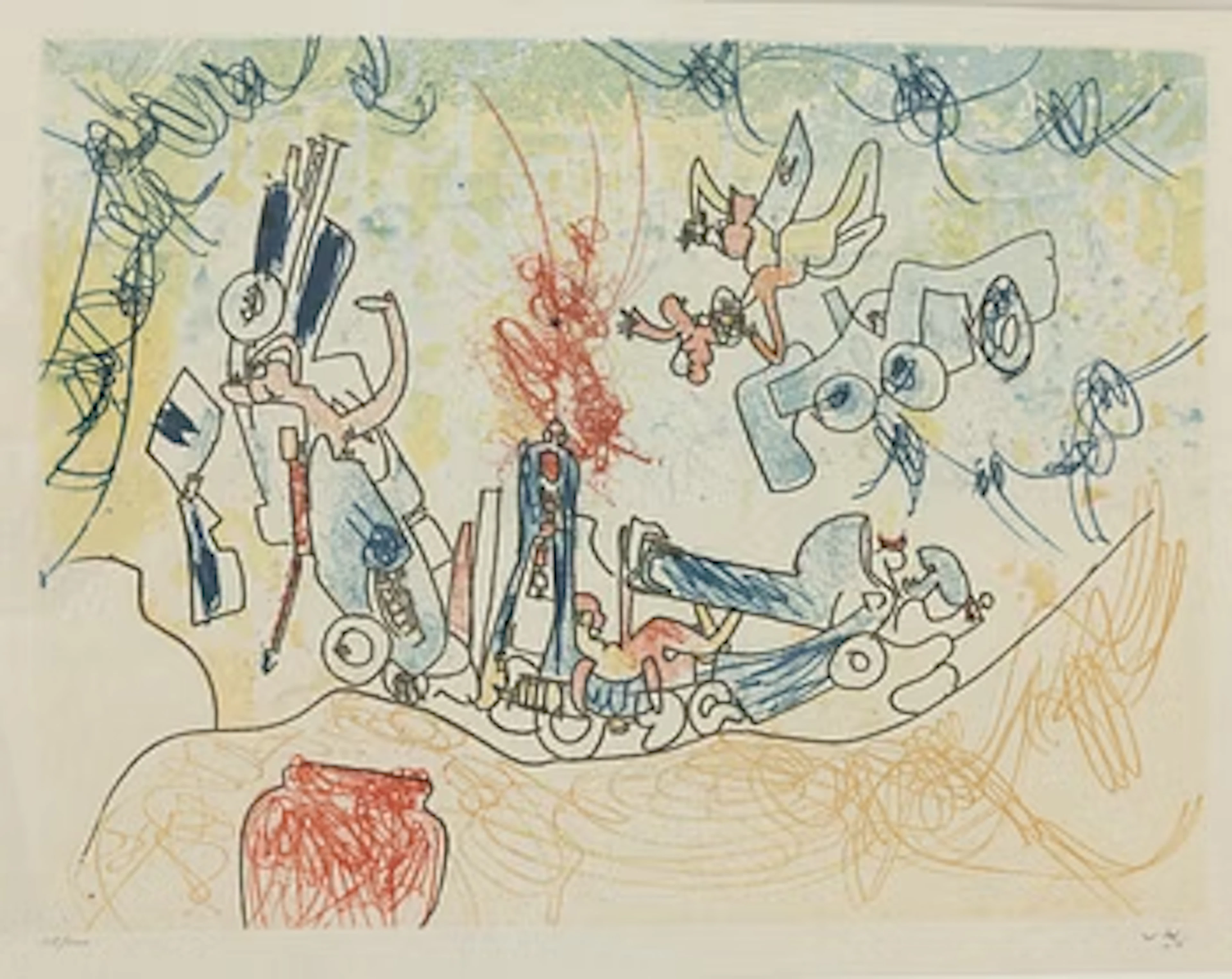 Roberto Matta, From “Les oh! Tomobiles”.
