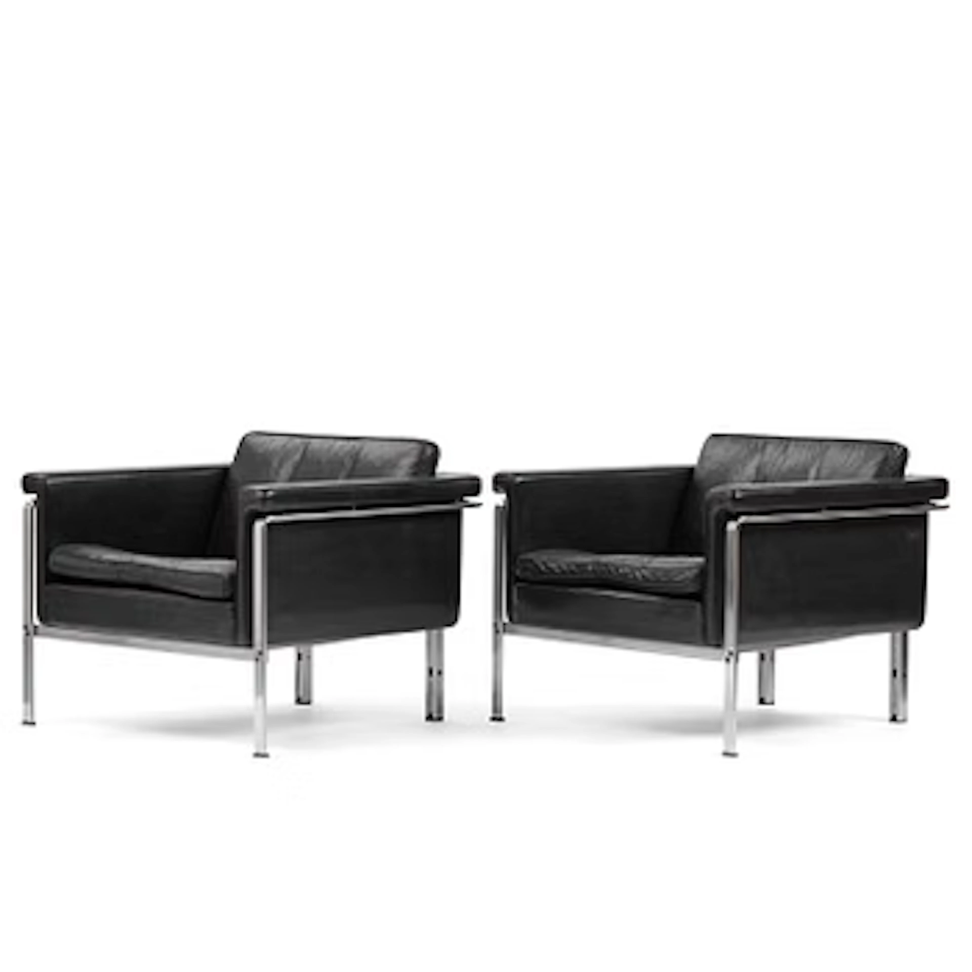 Horst Brüning, a pair of armchairs, Alfred Kill International, Germany