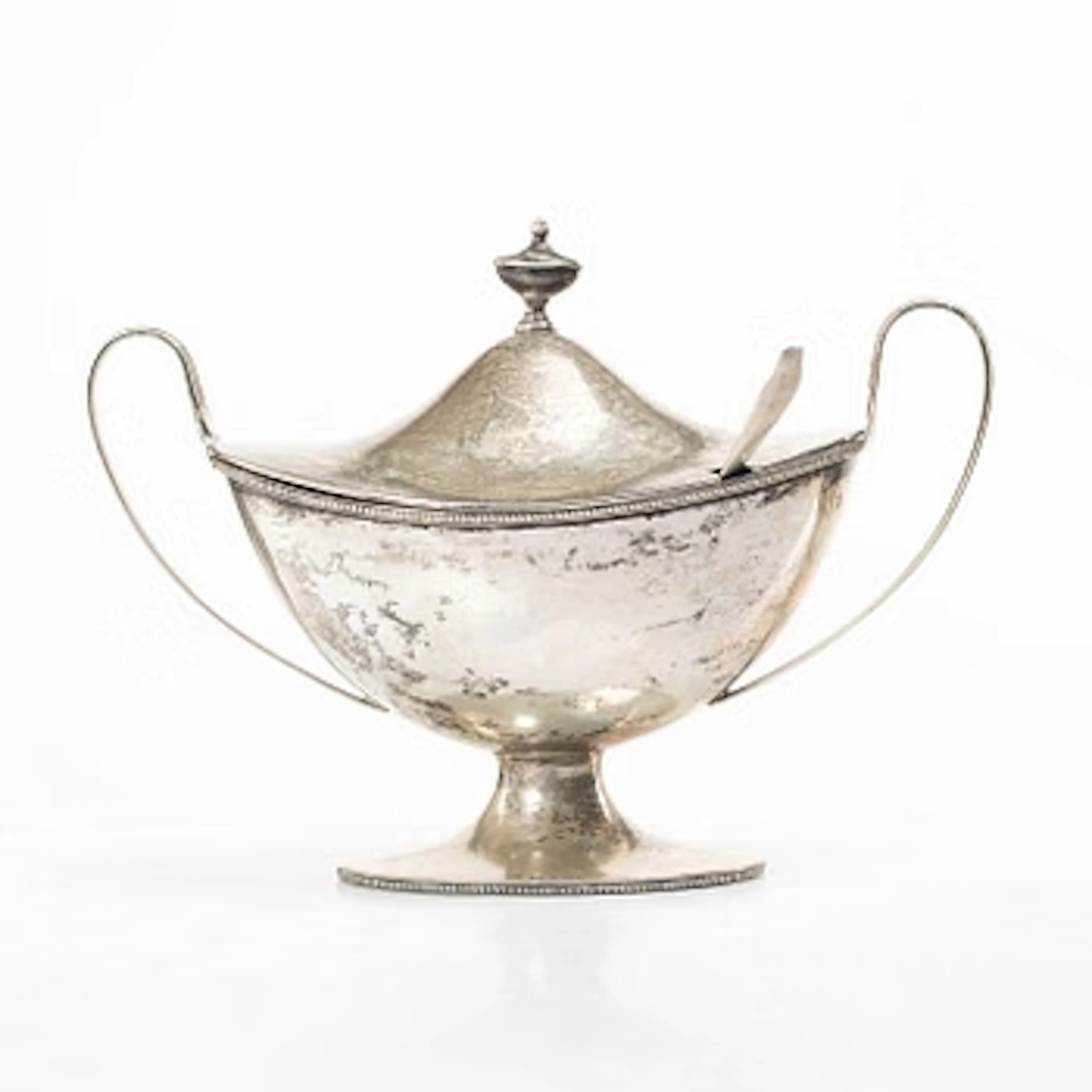 Guldsmedsaktiebolaget (GAB), Gustavian style silver bowl, 1920, and