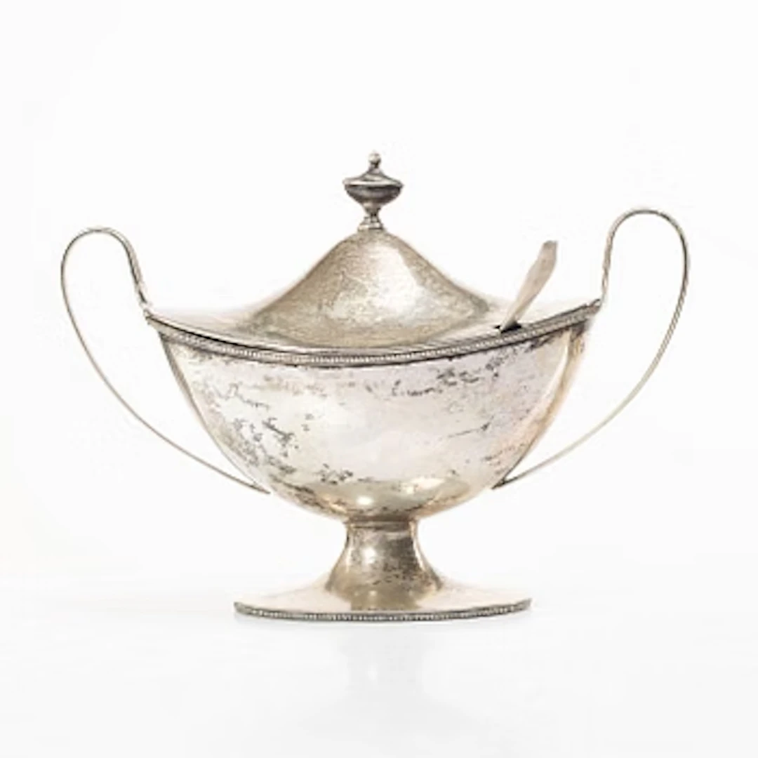 Guldsmedsaktiebolaget (GAB), Gustavian style silver bowl, 1920, and