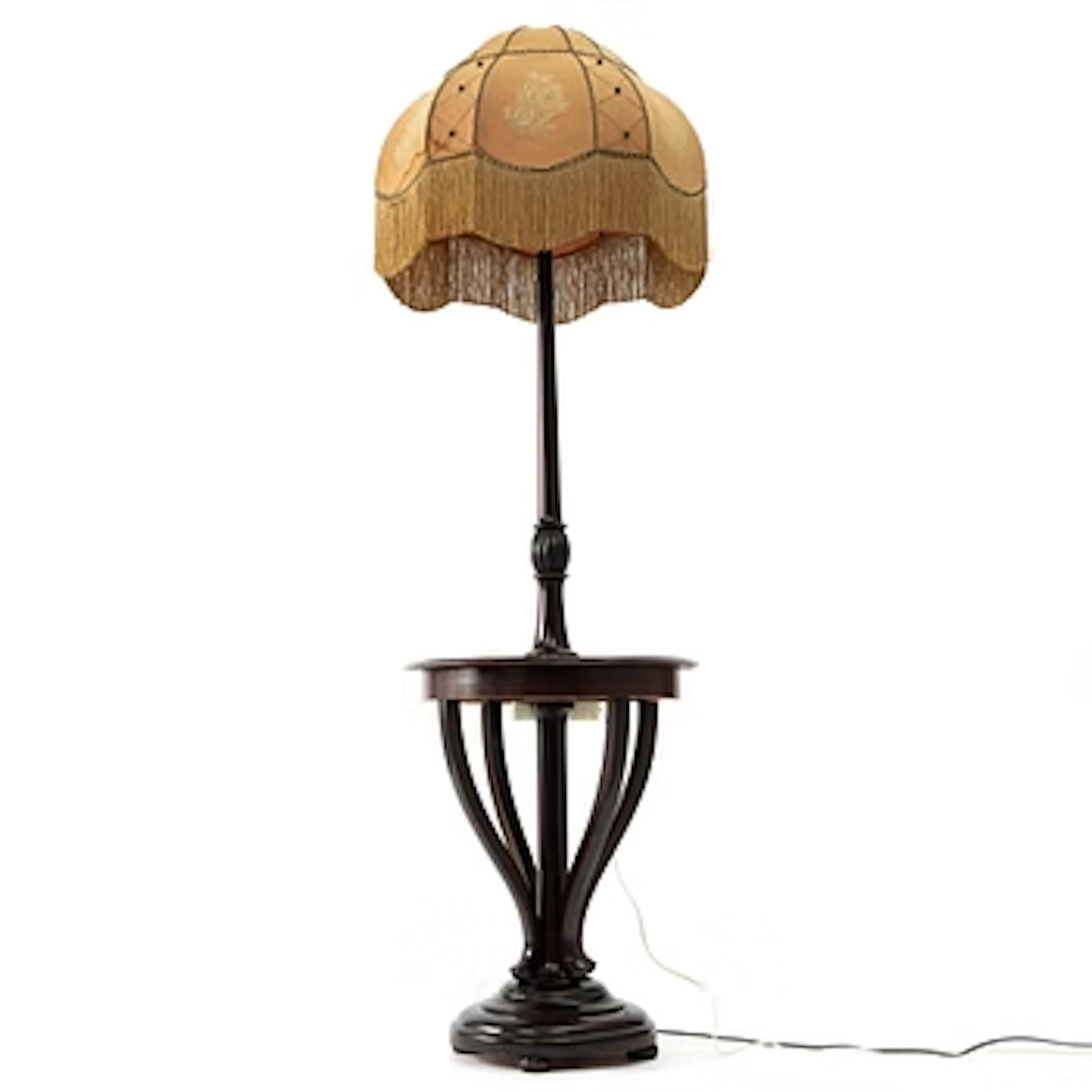 Side table with lamp, first half of the 20th century.