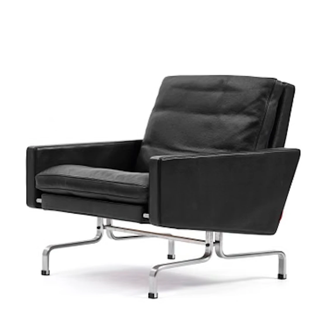 Poul Kjaerholm, a model PK31 easy chair, Fritz Hansen, Denmark 2008.