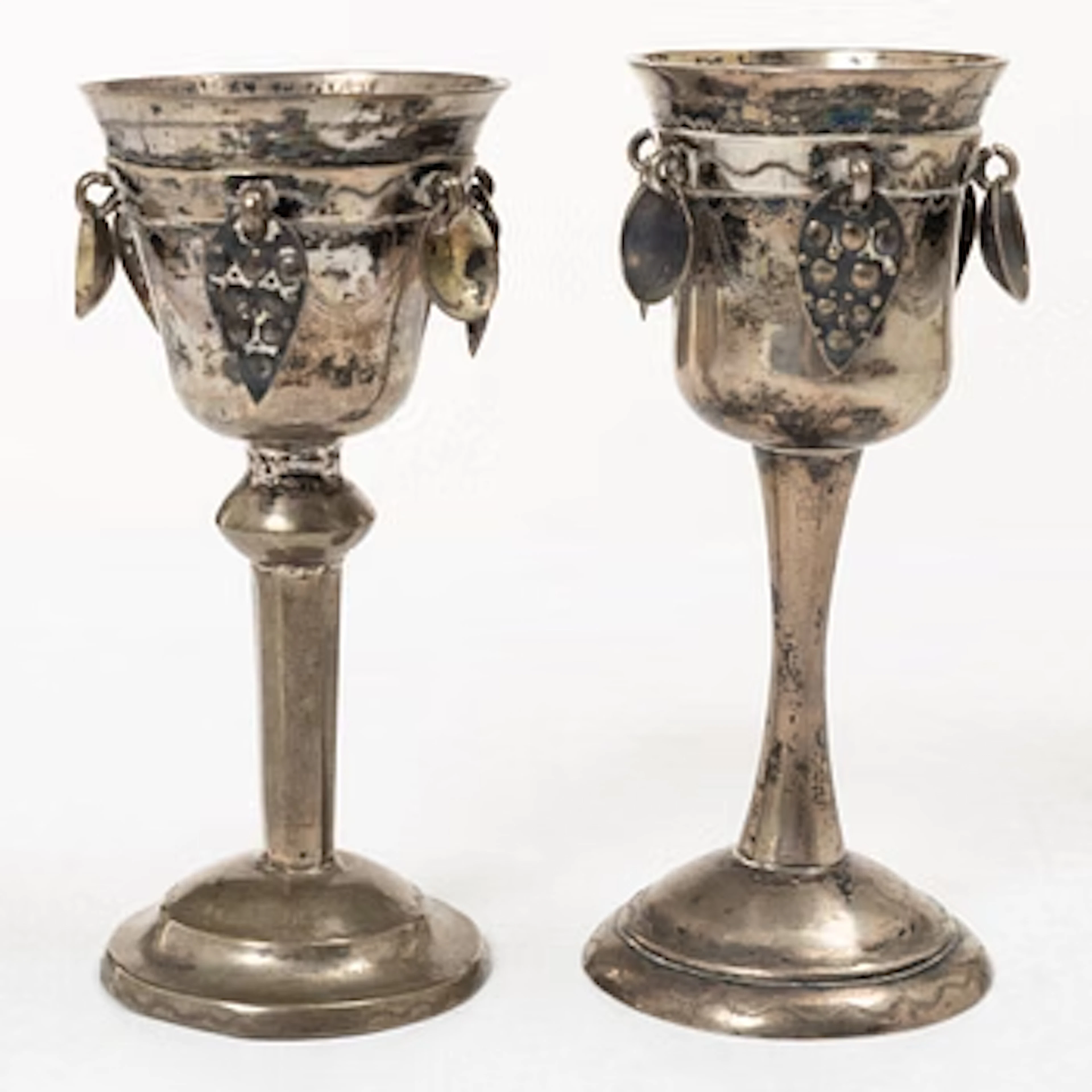 Two Swedish silver cups, circa 1800.