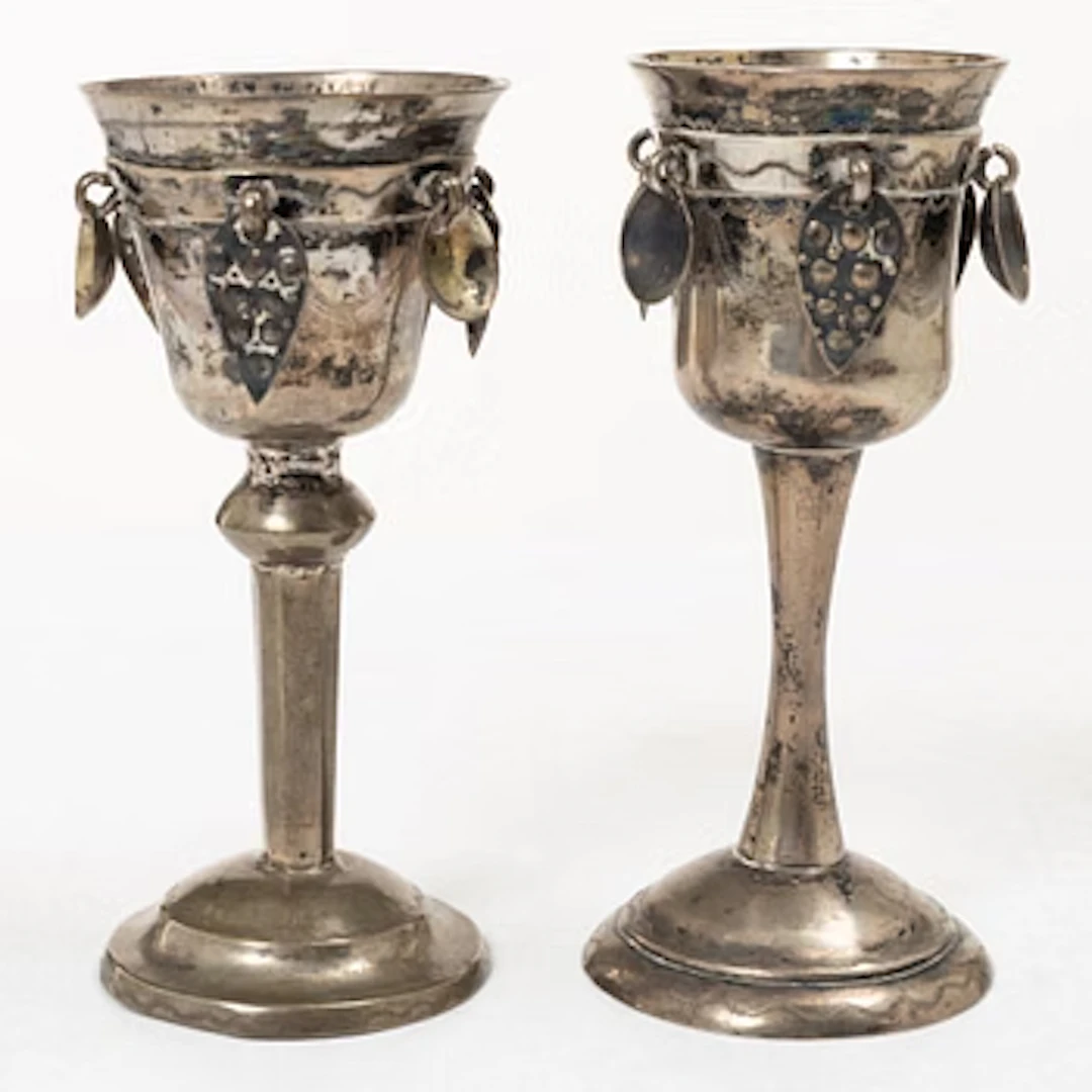 Two Swedish silver cups, circa 1800.