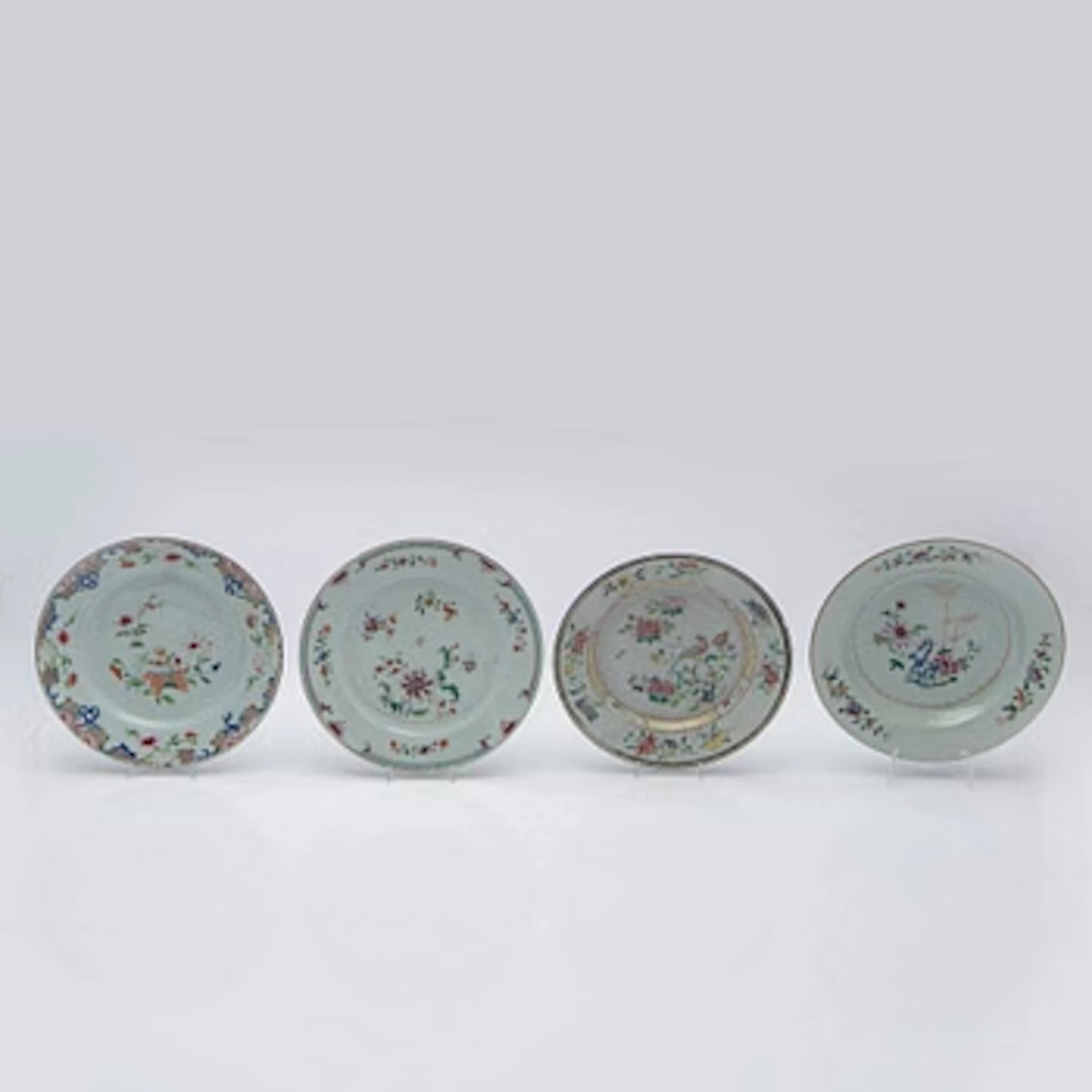 Plates, 4 pcs, China, Qianlong (1736-95).