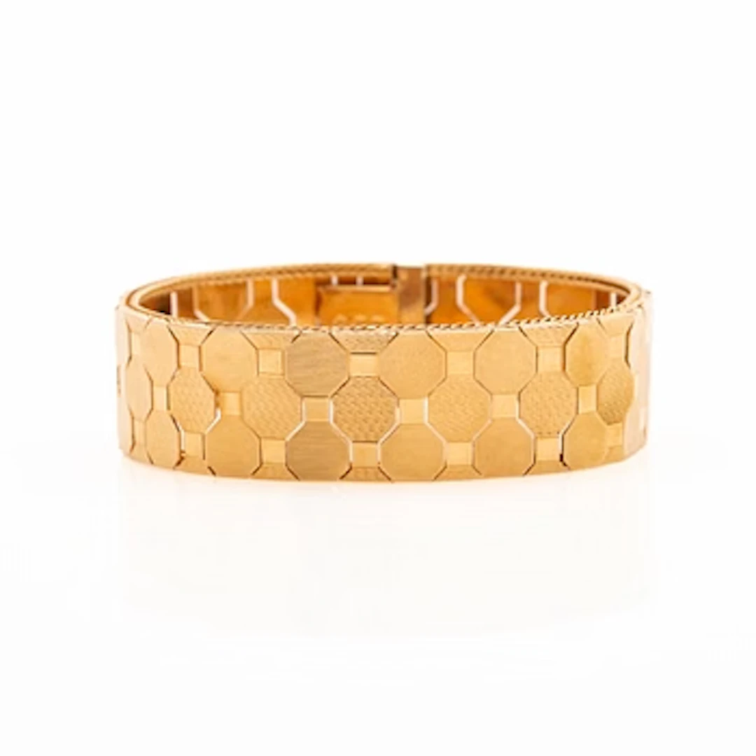 Bracelet, 18K gold, Uno A Erre, Italy.