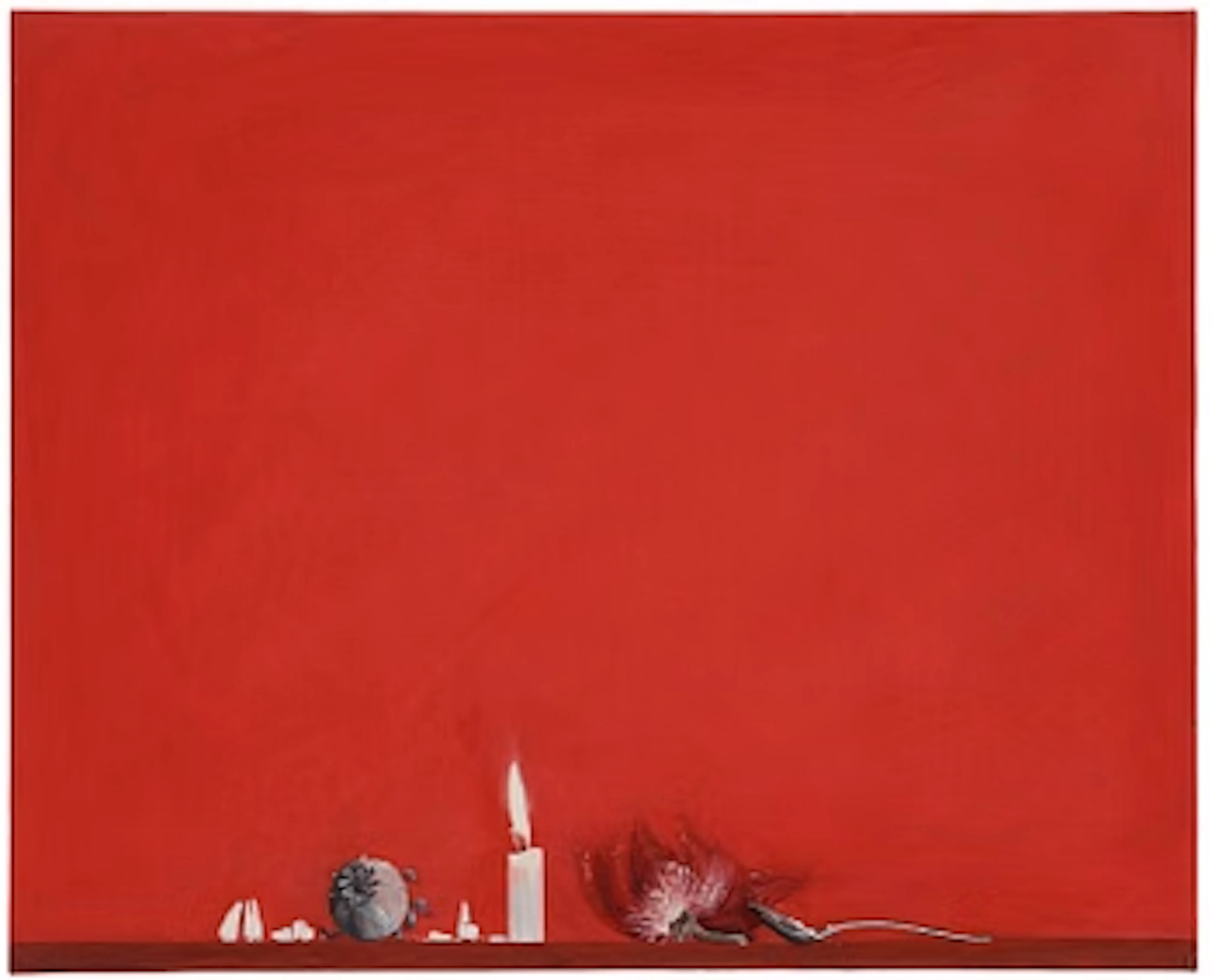Ylva Snöfrid, “Xenia with candle, cut poppy capsule, poppy flower
