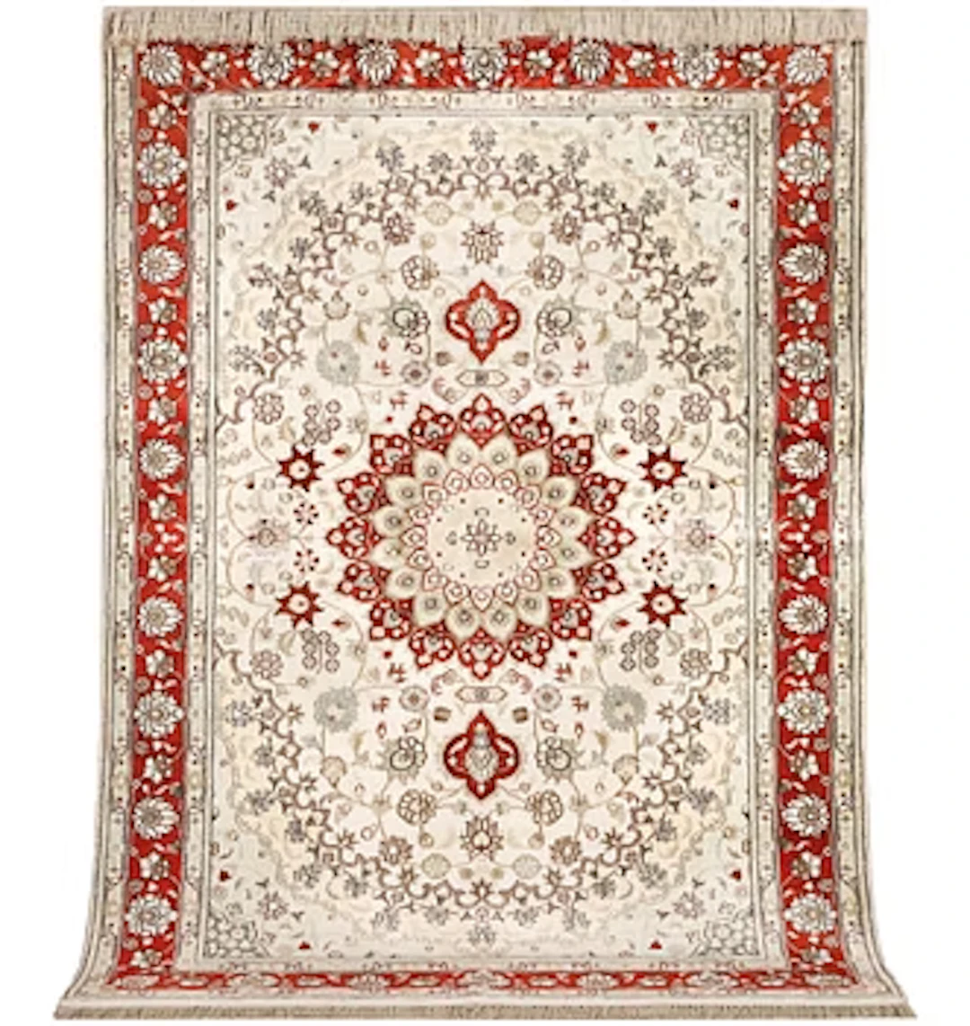 A carpet, Turkey, silk, c. 180 x 120 cm.