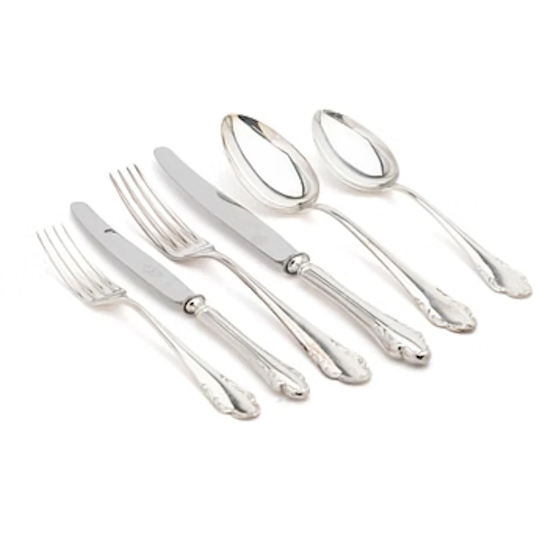 Cutlery, 72 pieces, silver, Haga, JLH, Stockholm, 1951–1956.