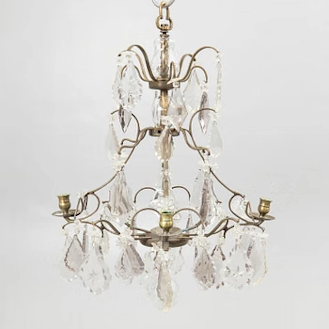 Chandelier, Baroque style, early 20th century.