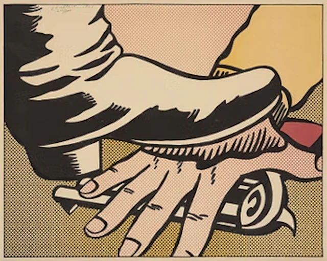 Roy Lichtenstein, "Foot and Hand".