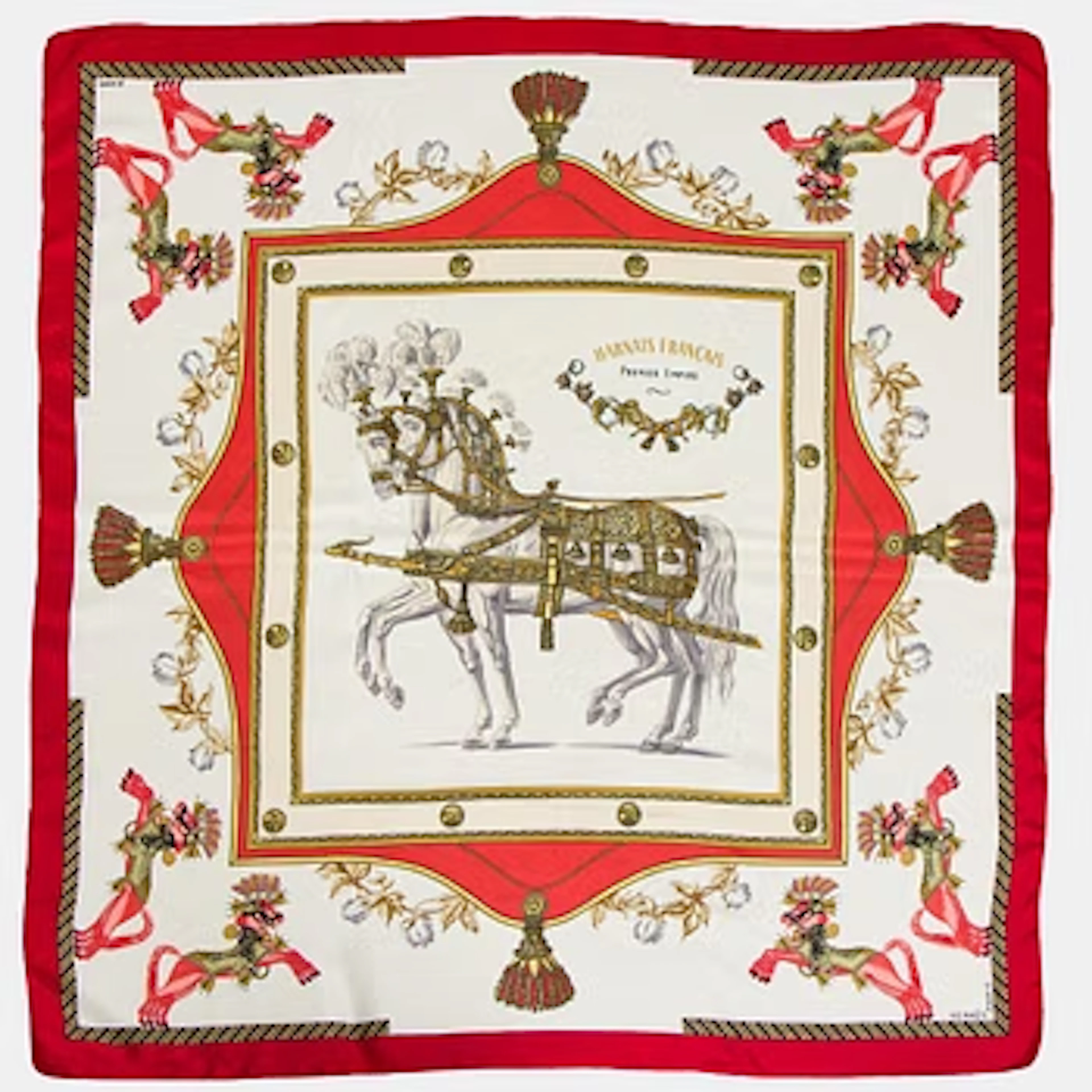 Hermès, a 'Harnais Français Premier Empire' scarf.