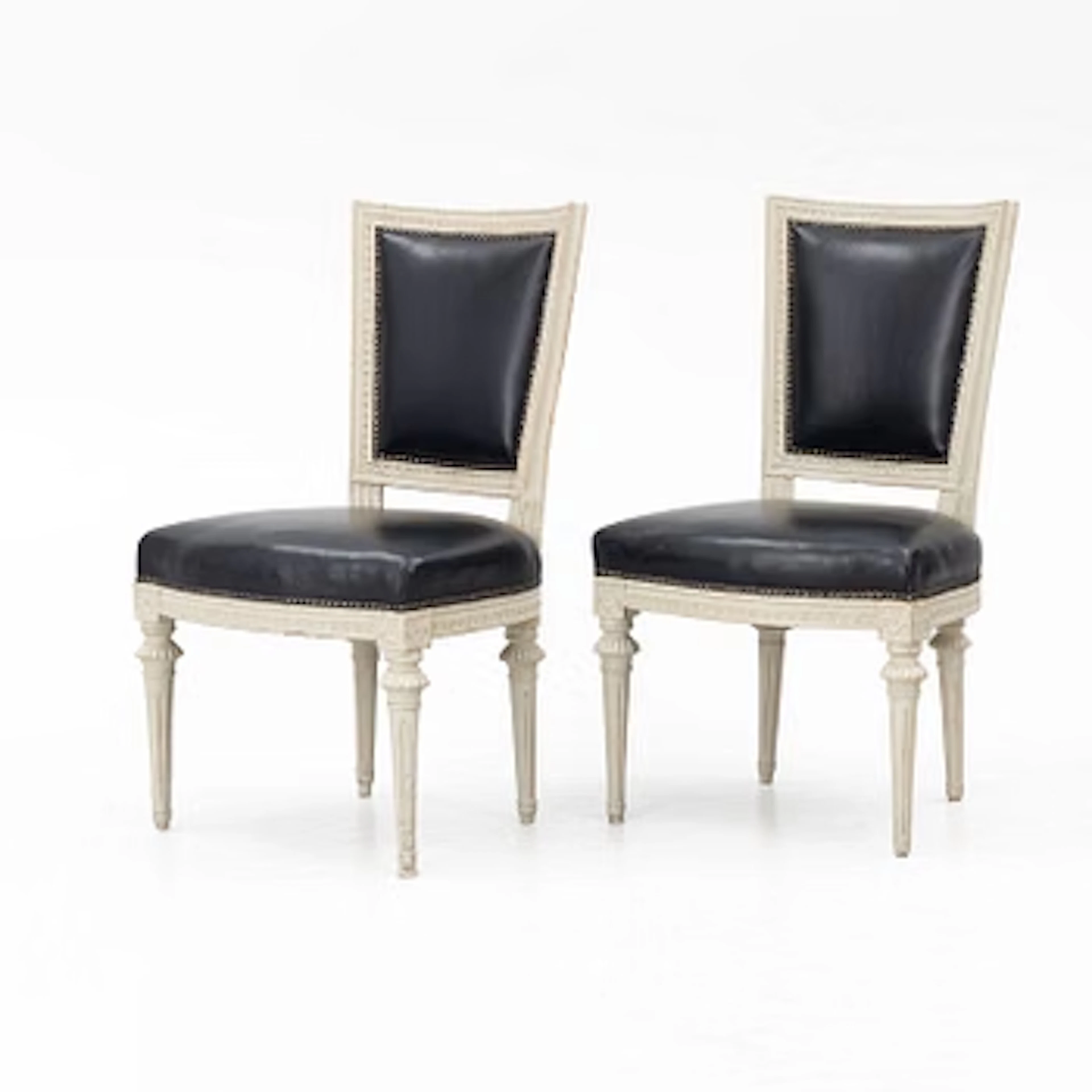 Chairs, a pair of Stockholm works, Gustavian, late 18th century.