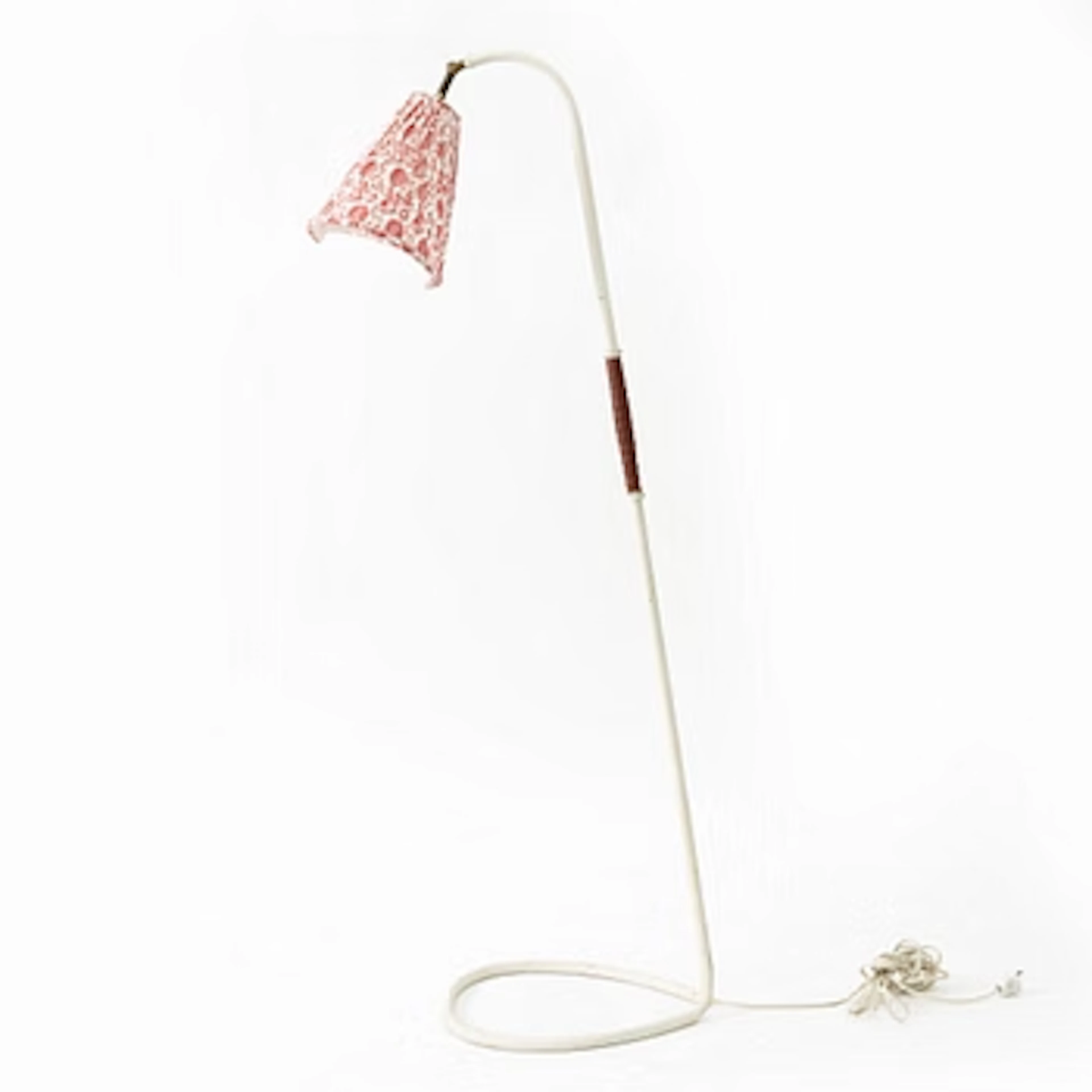 Hans Bergström, a rare floor lamp model 548, ateljé Lyktan, Åhus, 1940s.