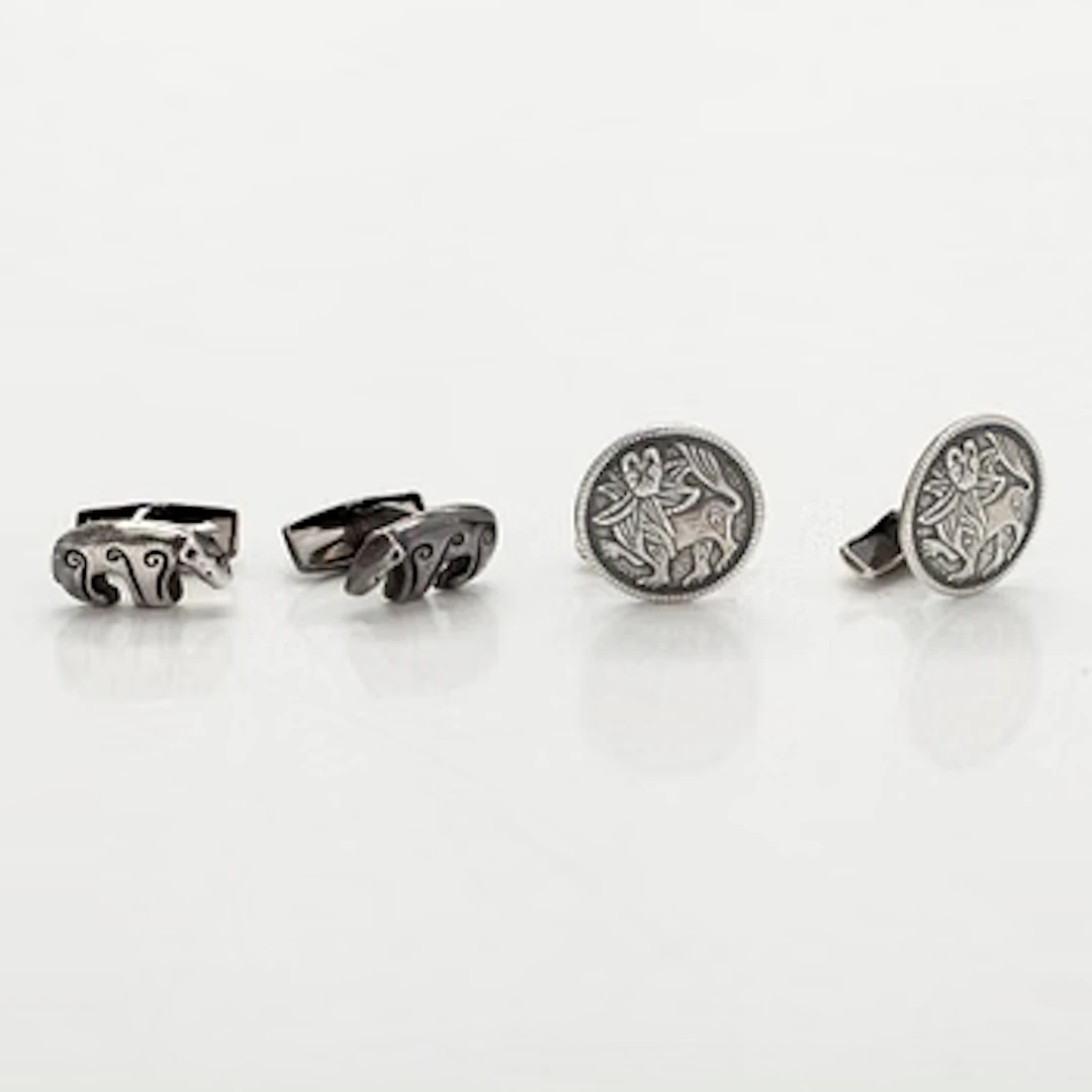 Kalevala Koru, cufflinks, 2 pairs, silver.