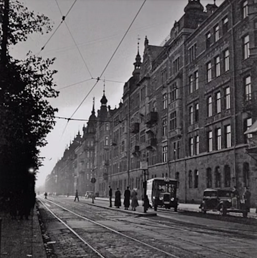 Åke Lange, "Buss 70 Strandvägen 1930-talet".