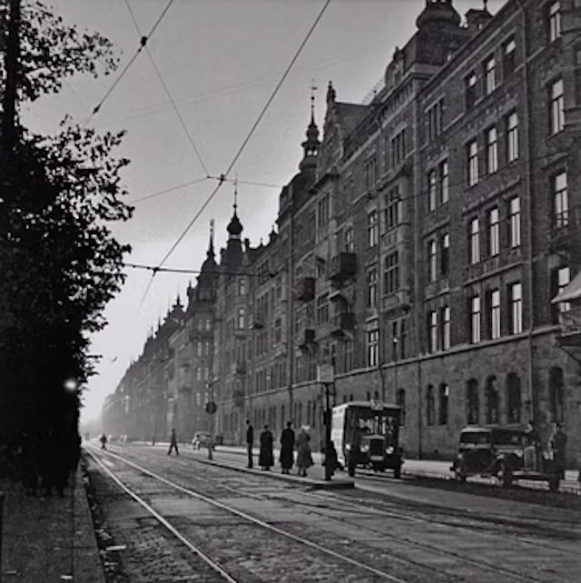 Åke Lange, "Buss 70 Strandvägen 1930-talet".