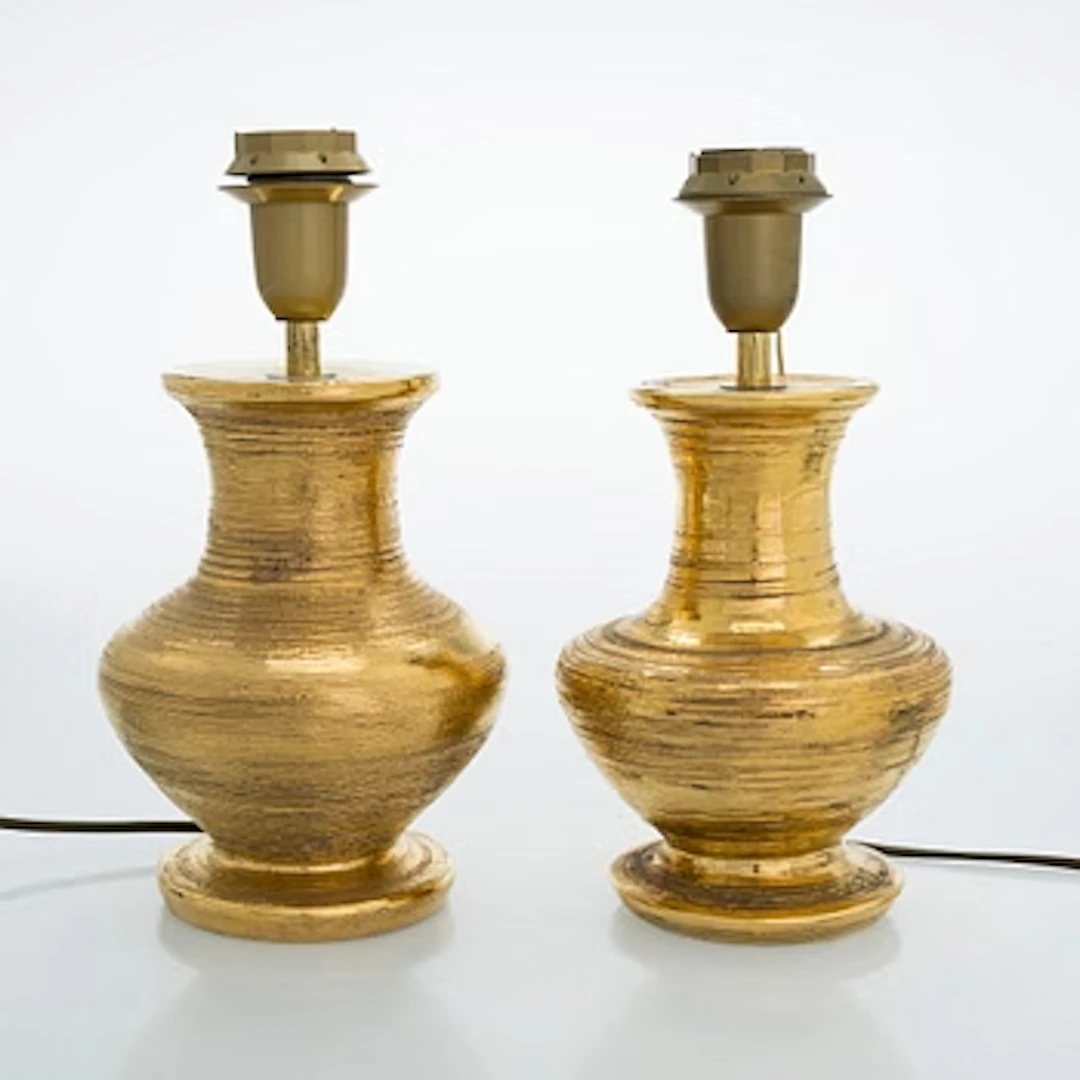 Two 1960/1970s table lamps for Bitossi, Italy.