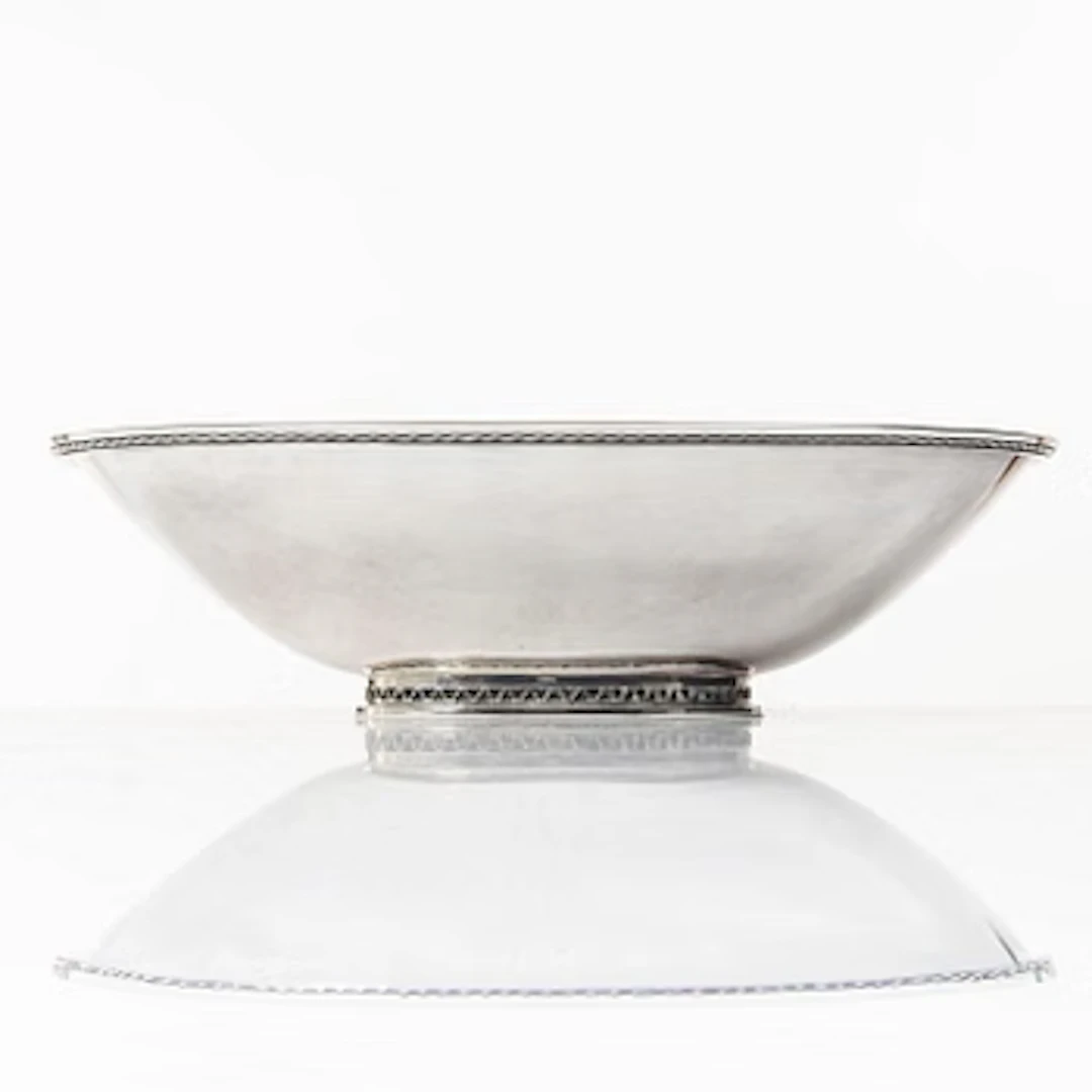 Eric Råström, Bowl, silver, company CG Råström, Stockholm 1975.