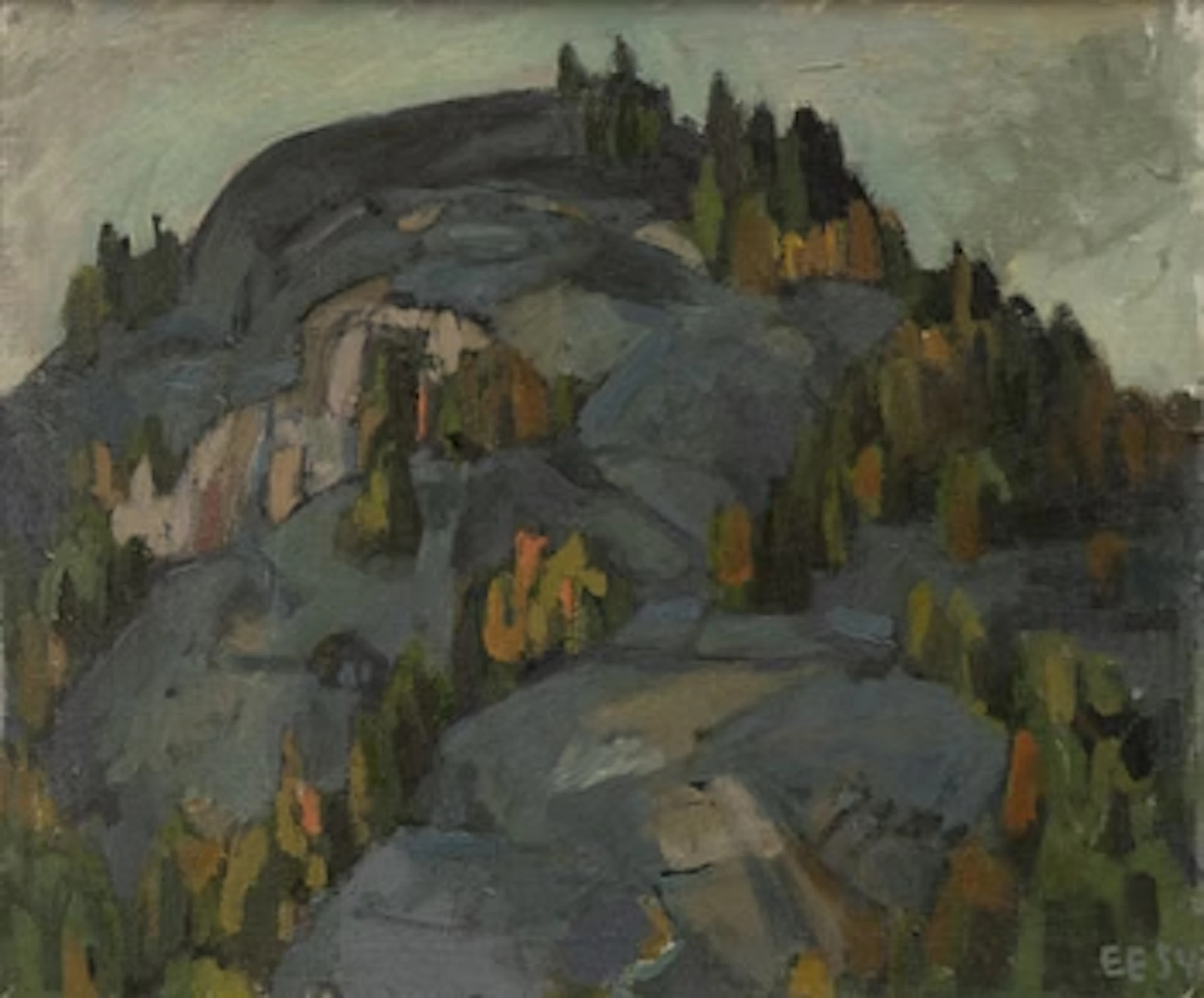 Erling Enger, View of the mountain.