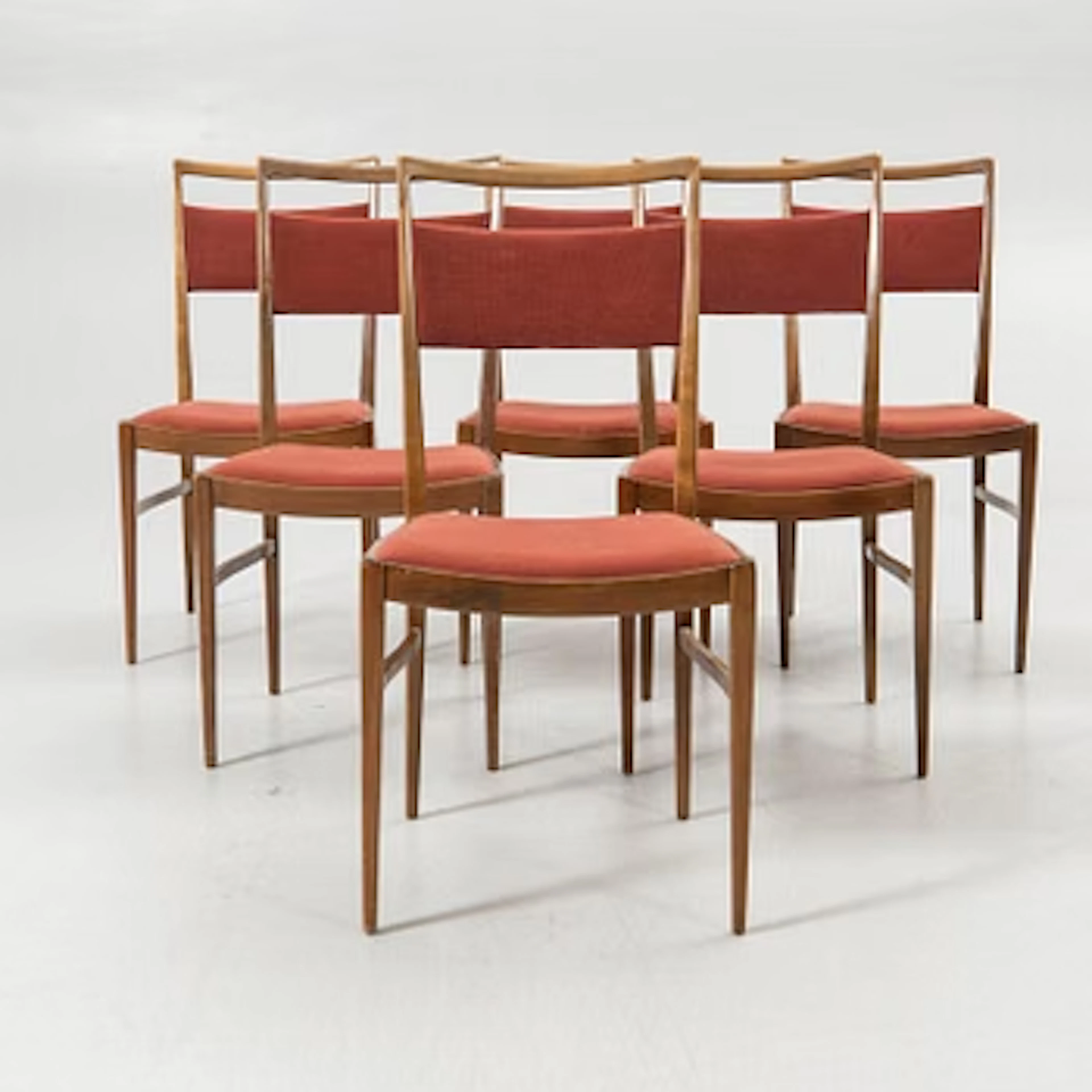 Dining chairs, 6, Denmark, 1950s/60s.