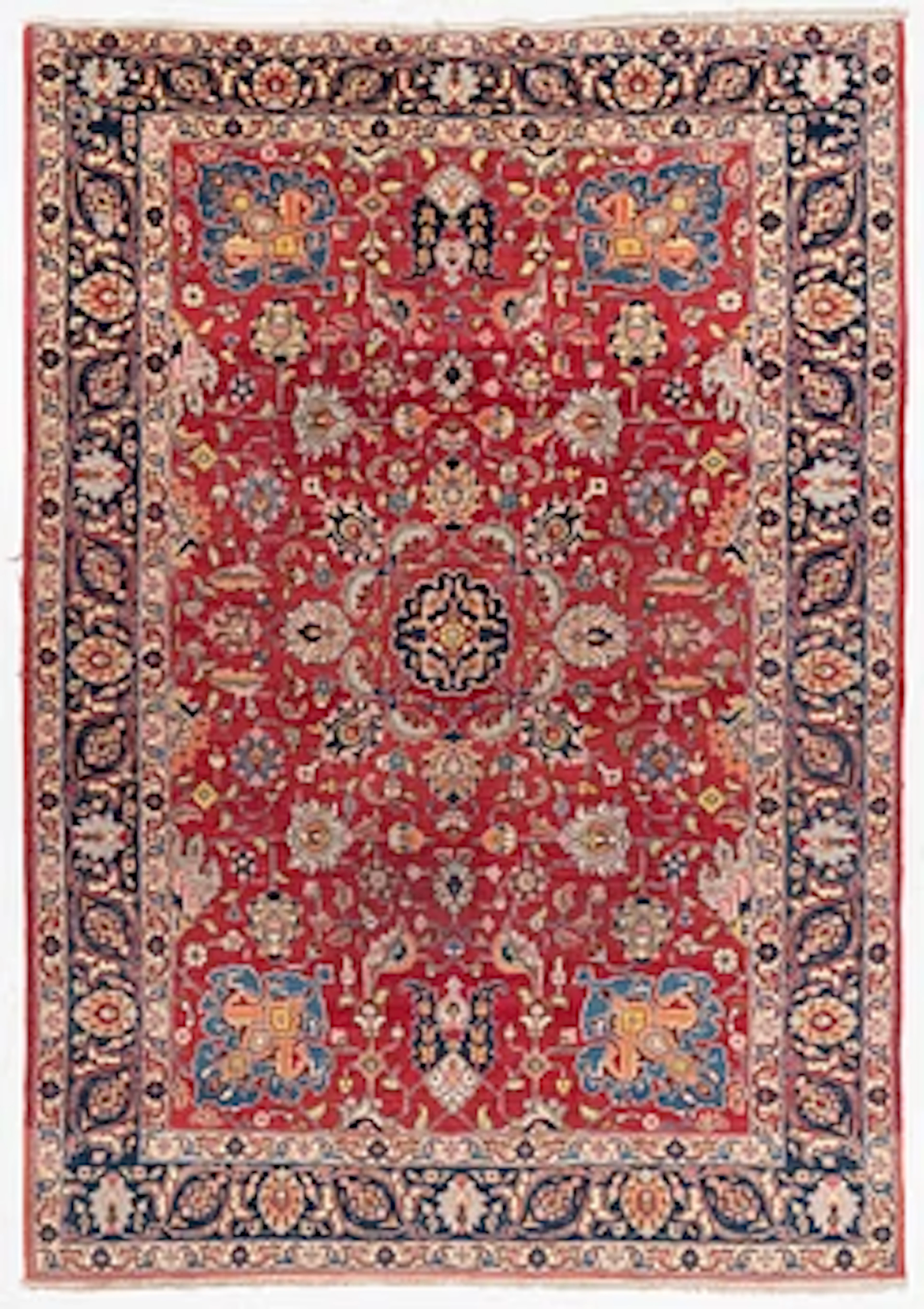 A semi-antique Tabriz carpet, c 358 x 248 cm.