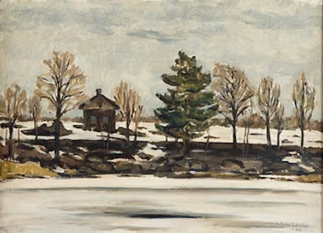 Mikko Laasio, Cottage in a Winter Landscape.