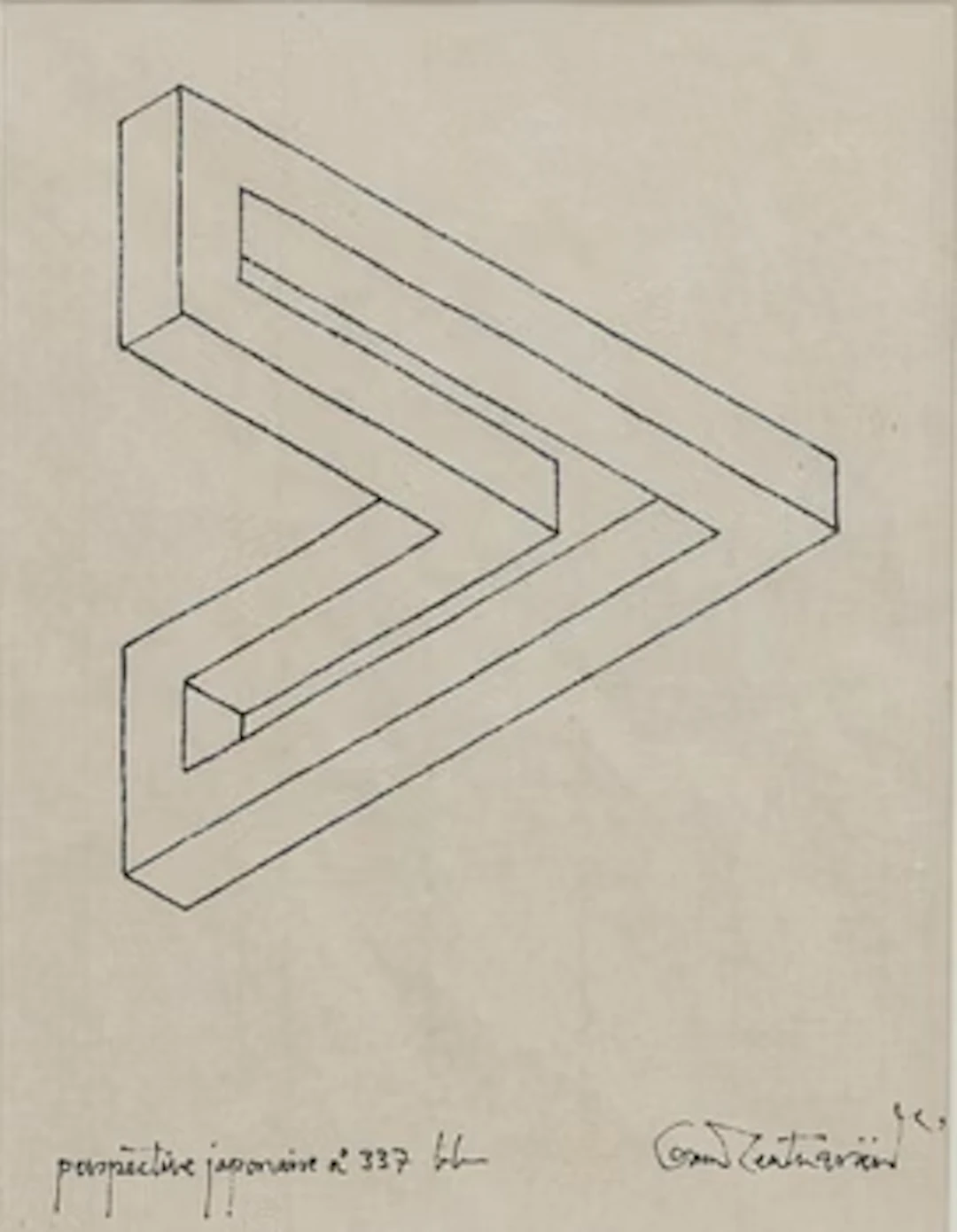 Oscar Reutersvärd, "Perspective japonaise no. 337".