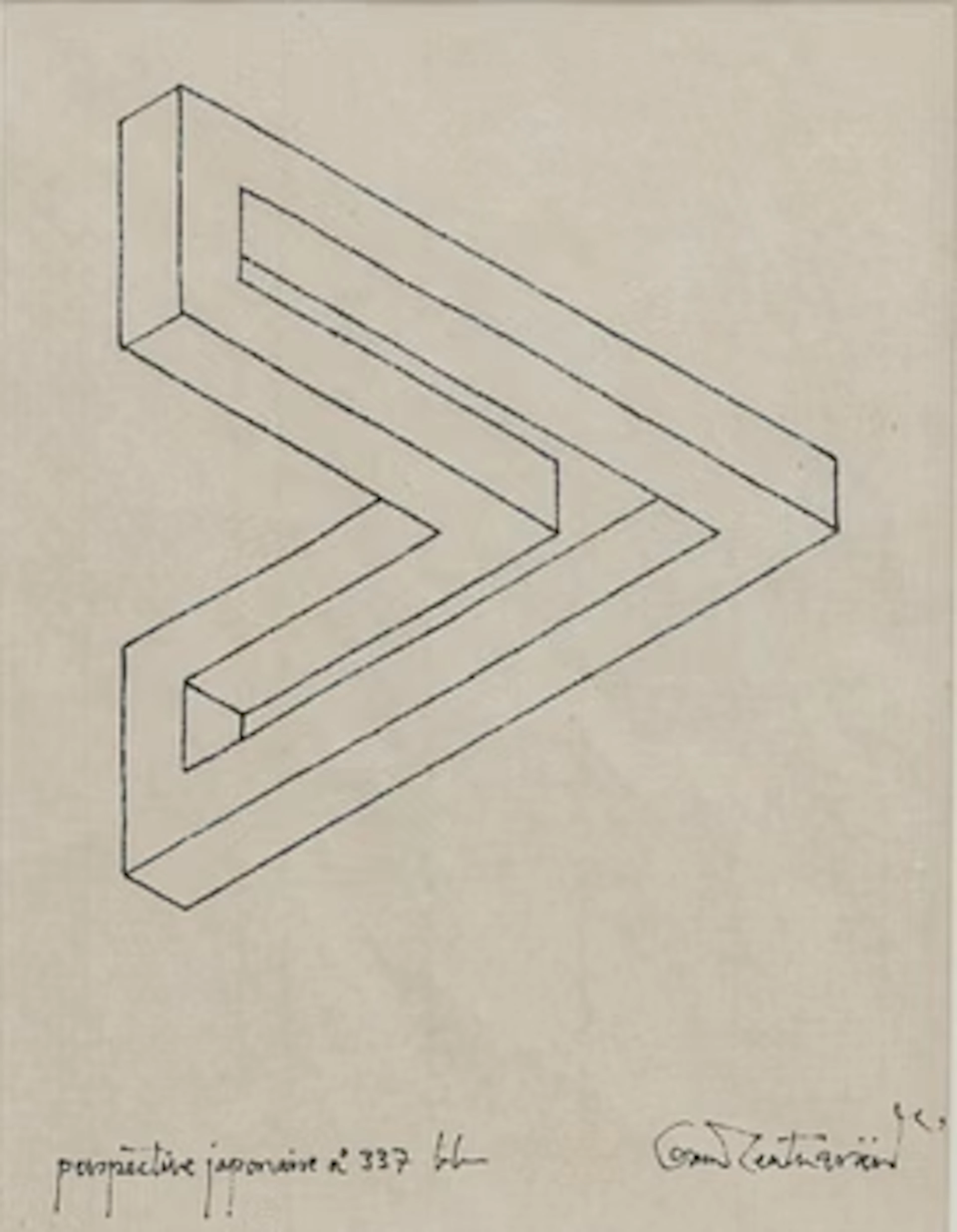 Oscar Reutersvärd, "Perspective japonaise no. 337".