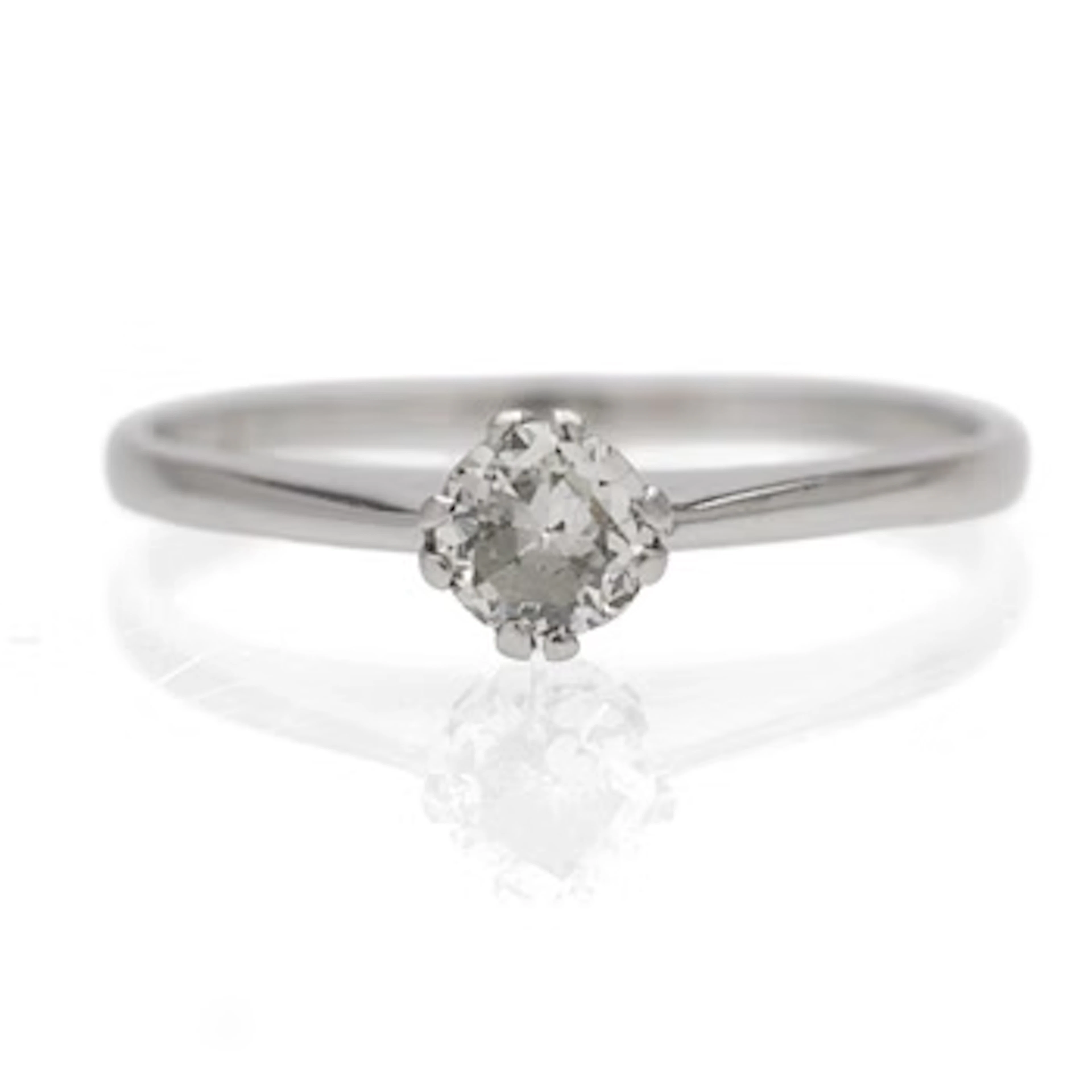 Solitaire ring in 18K white gold and diamond, Axel Jonsson's Goldsmith