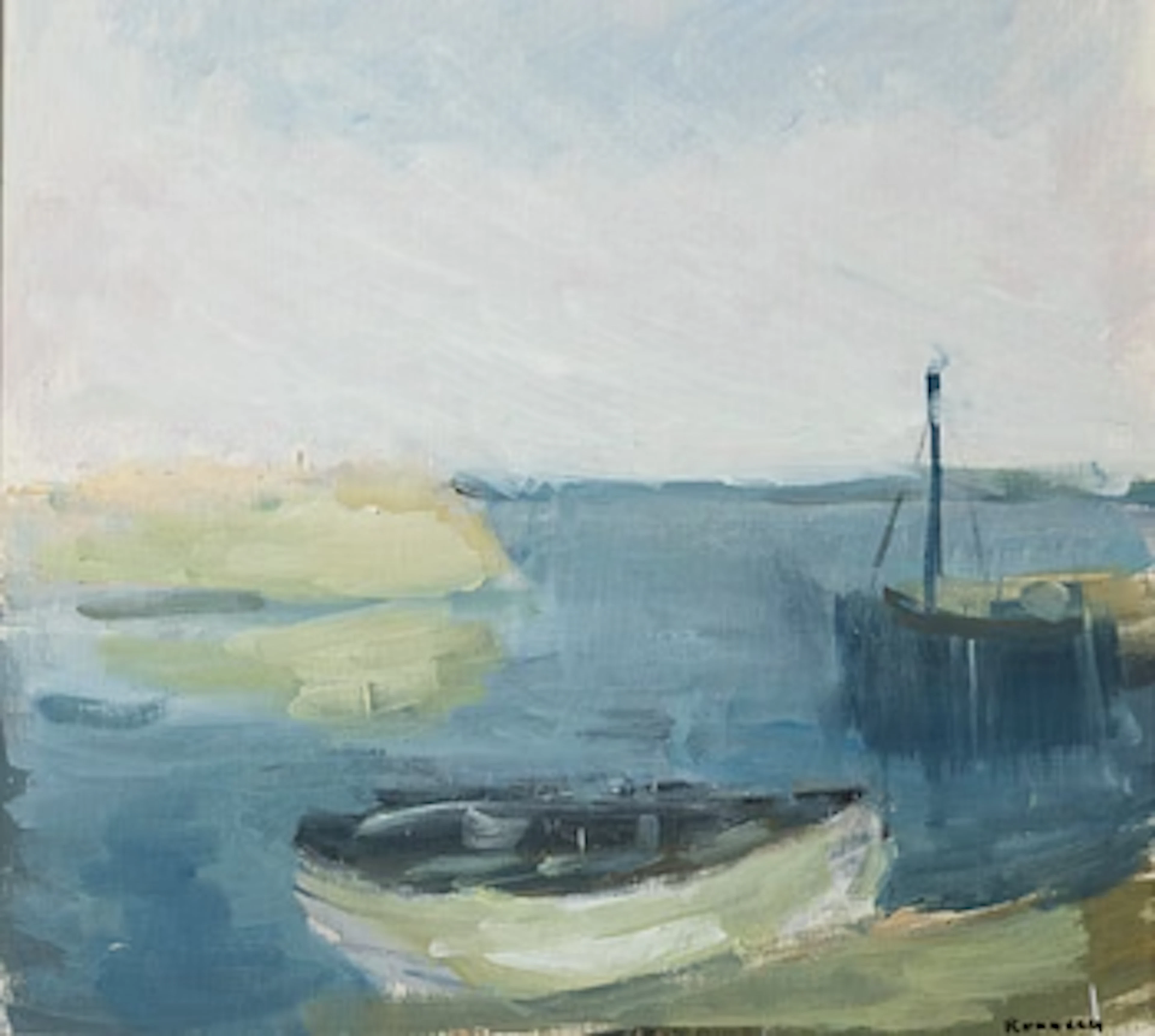 Gustav Rudberg, "Norreborgs Harbour, Hven".