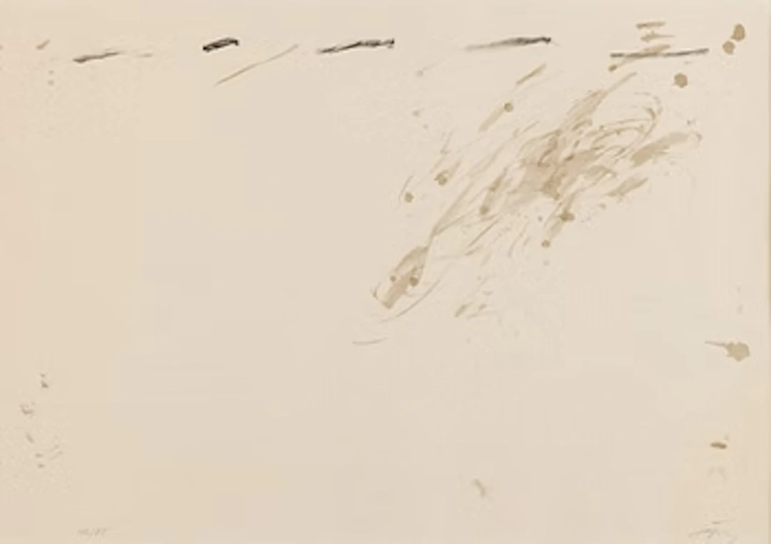 Antoni Tàpies, "Tirets supérieurs".