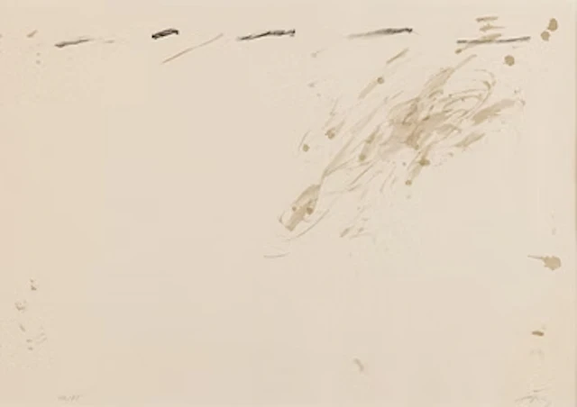 Antoni Tàpies, "Tirets supérieurs".