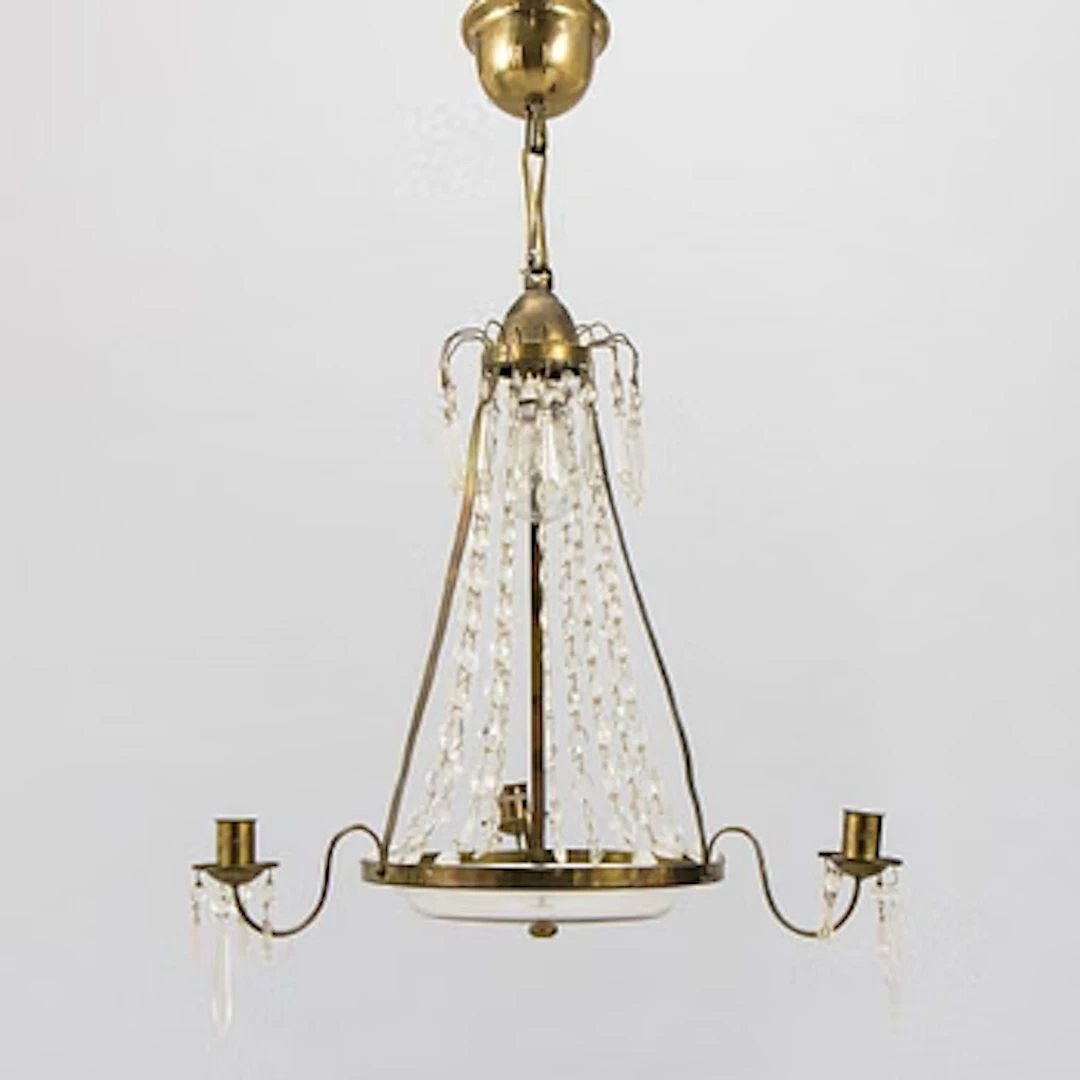 a20th century candle chandelier.