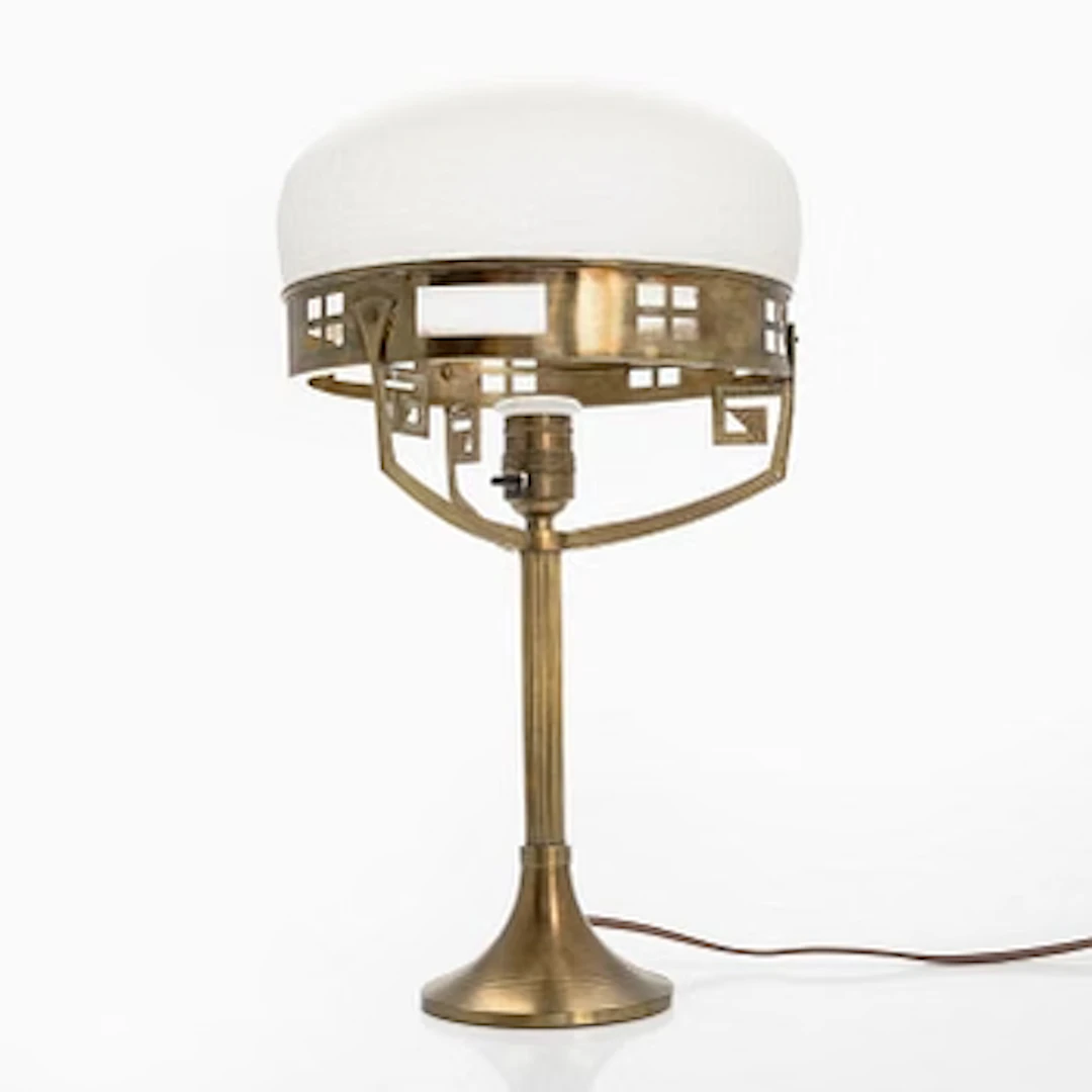 An early 20th century table lamp.