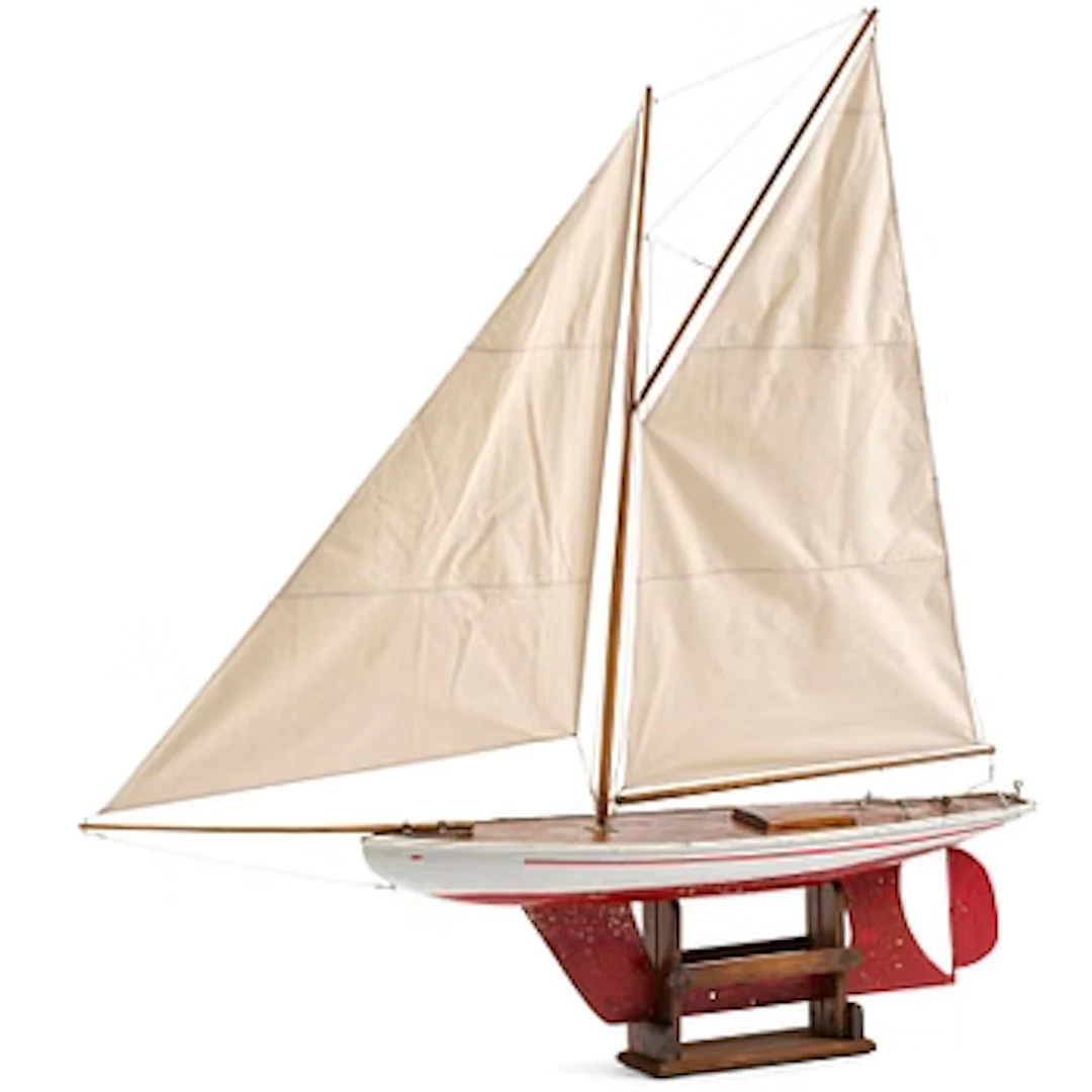 An English model ship, circa 1900.
