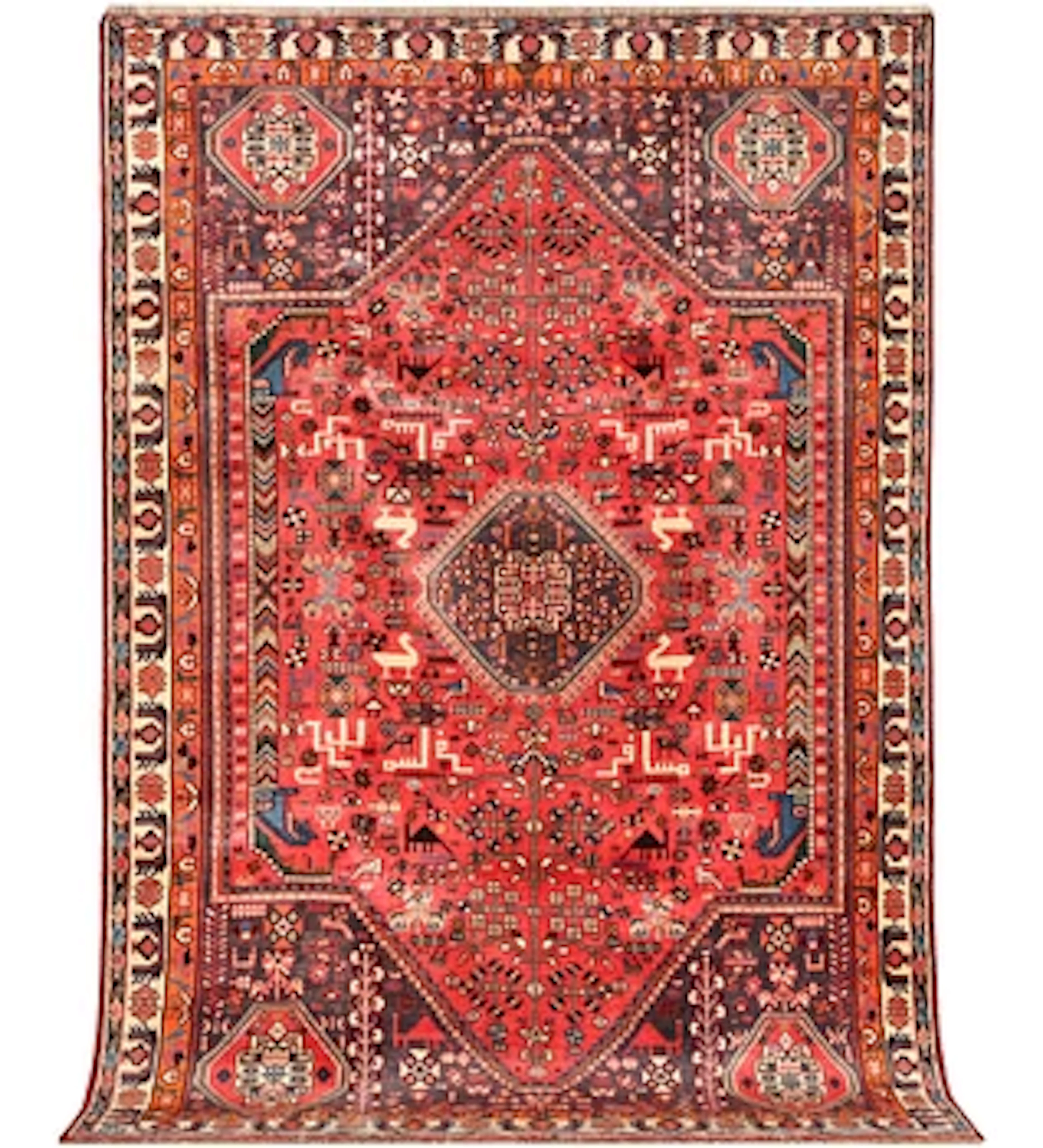 A Kashgai carpet, c. 300 x 200 cm.